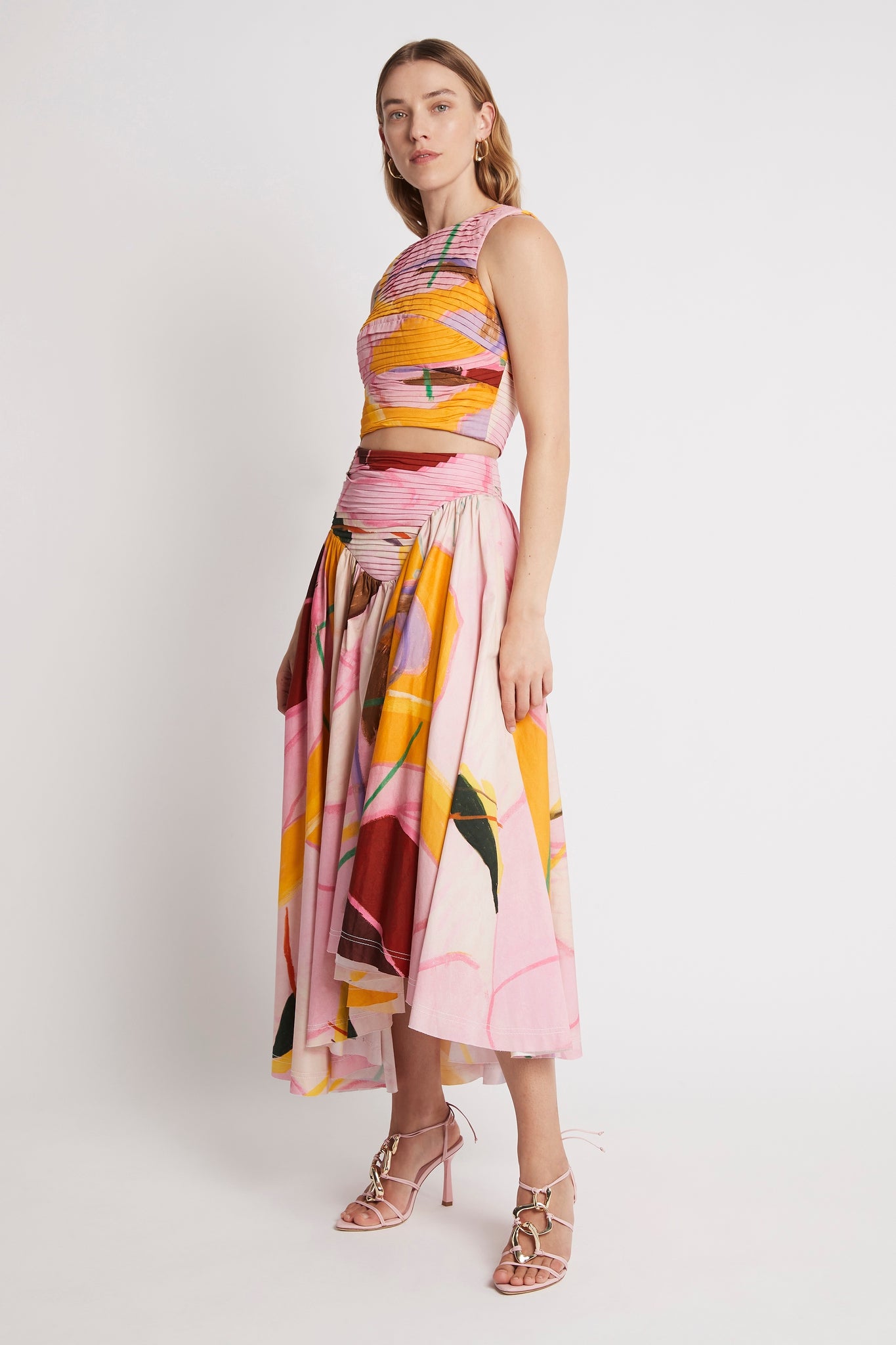 Jolie Asymmetric Midi Skirt