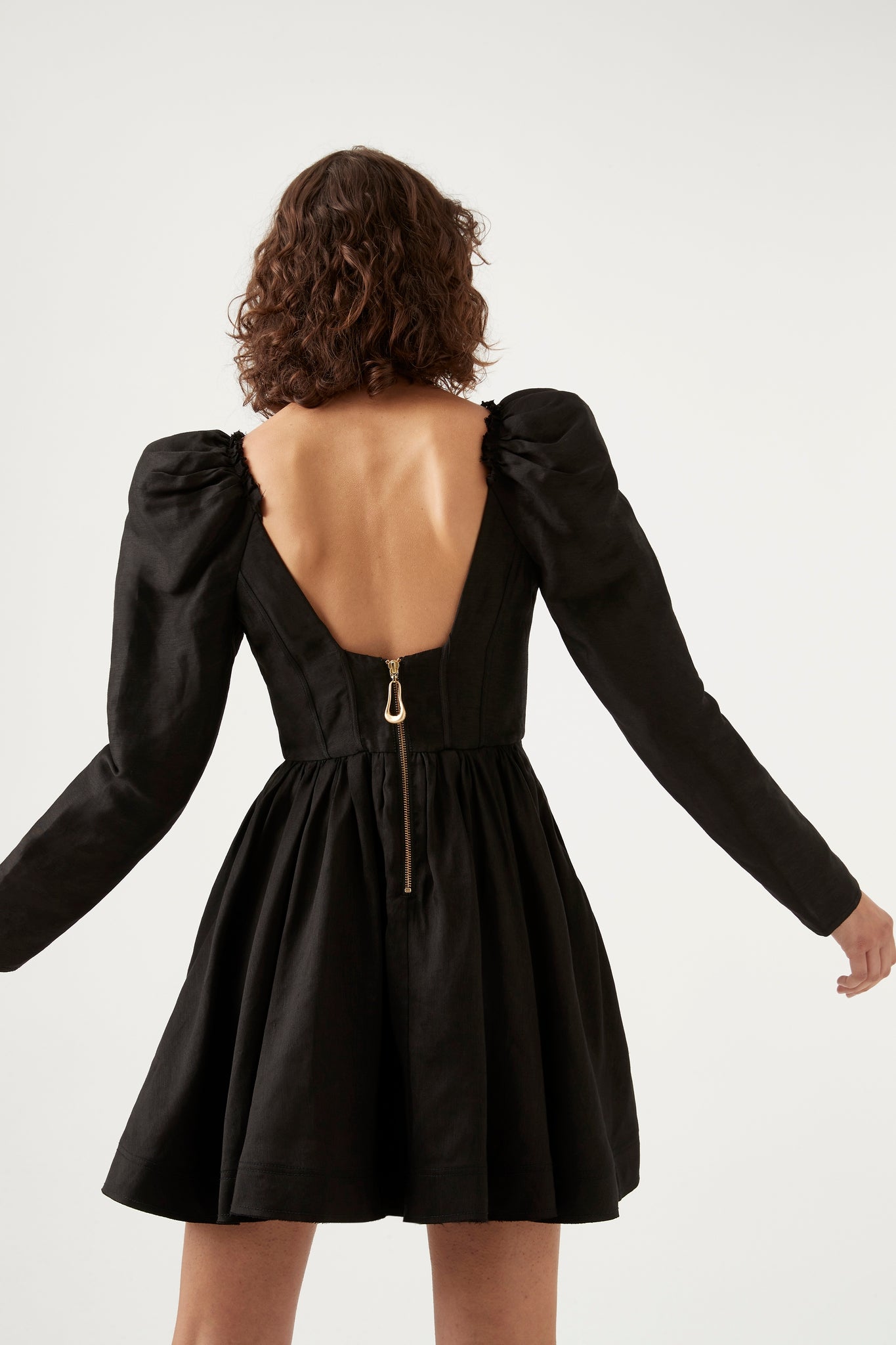 Fleur Corset Long Sleeve Mini Dress