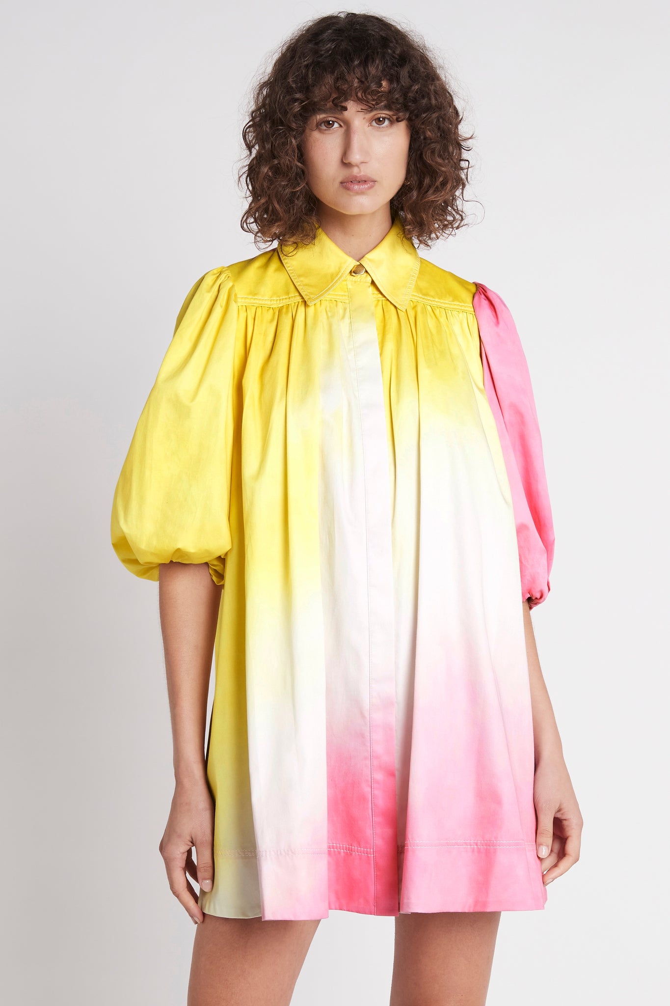 Cloud Burst Smock Mini Dress