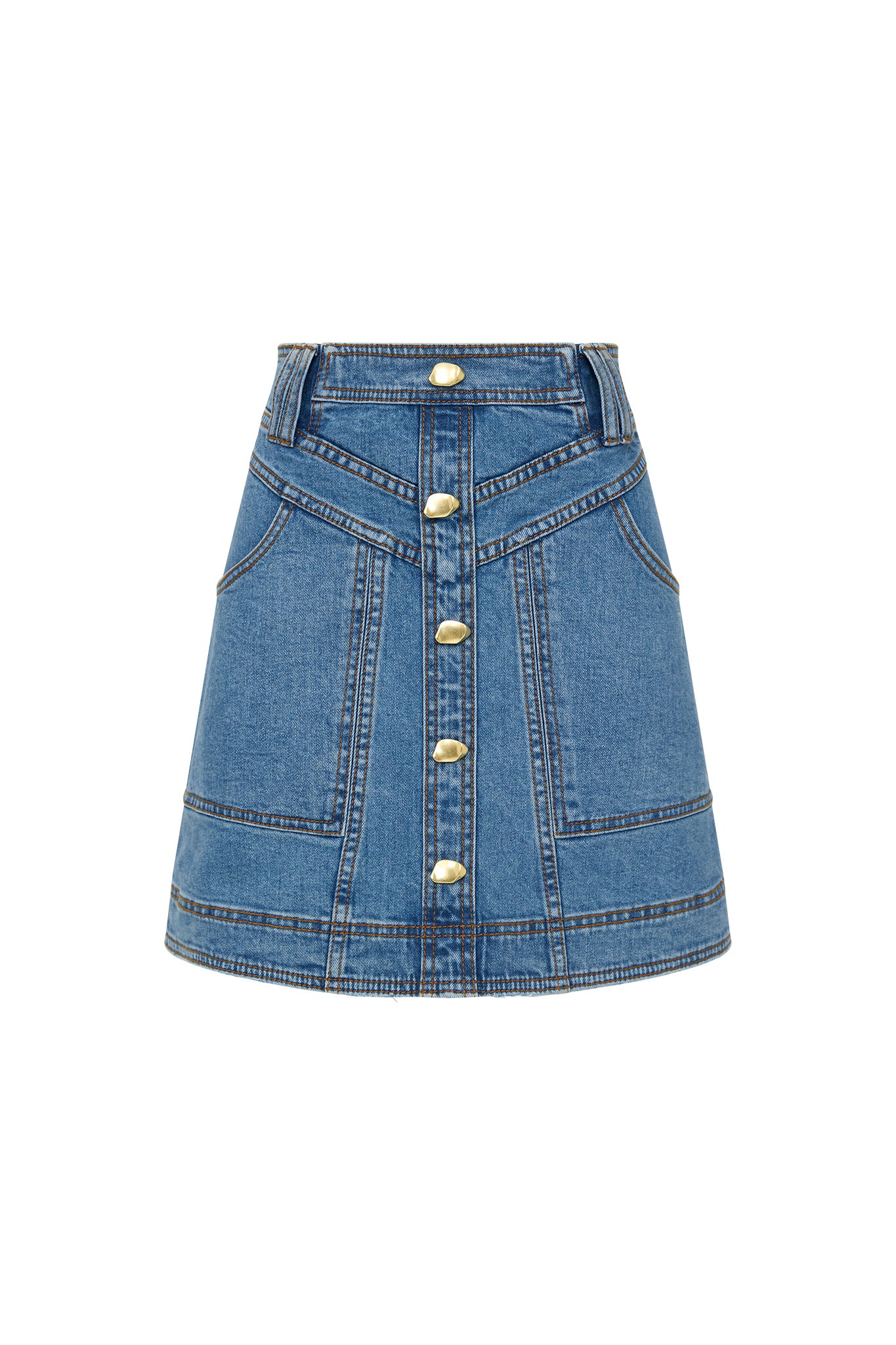 Belmond Denim Mini Skirt 90's Wash Aje – Aje AU
