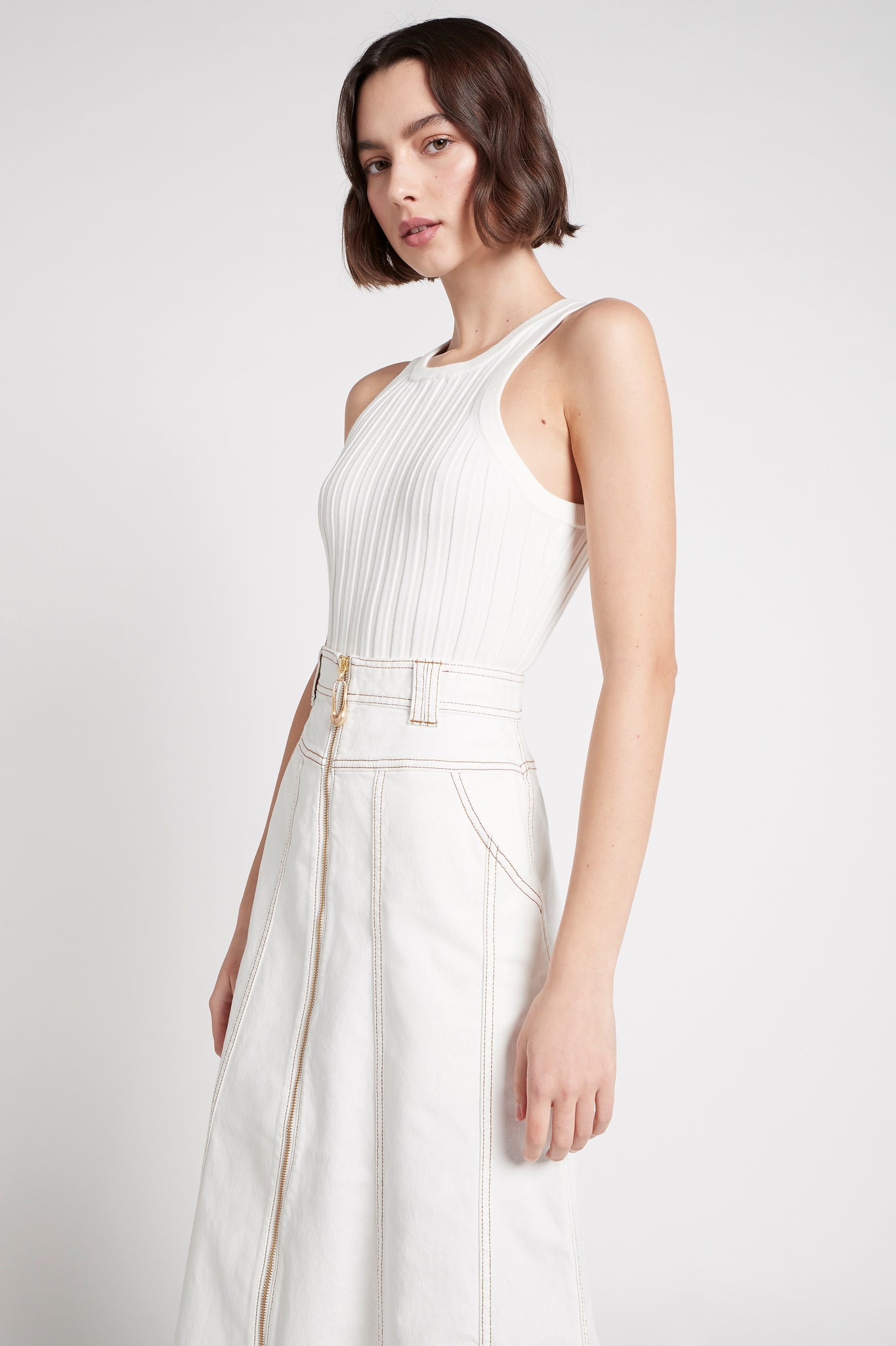 Hydra Racer Knit Ribbed Top