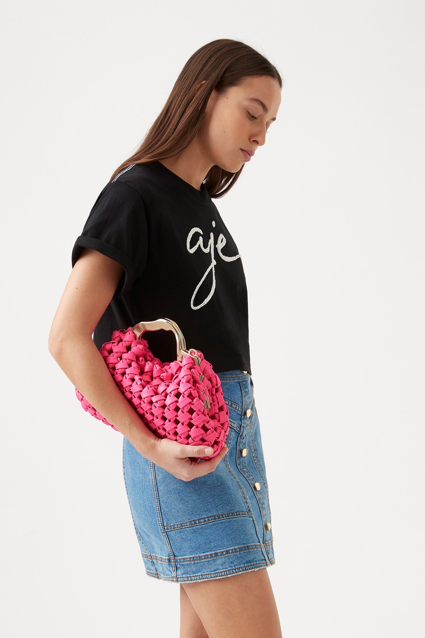 Enya Embellished Cropped Tee