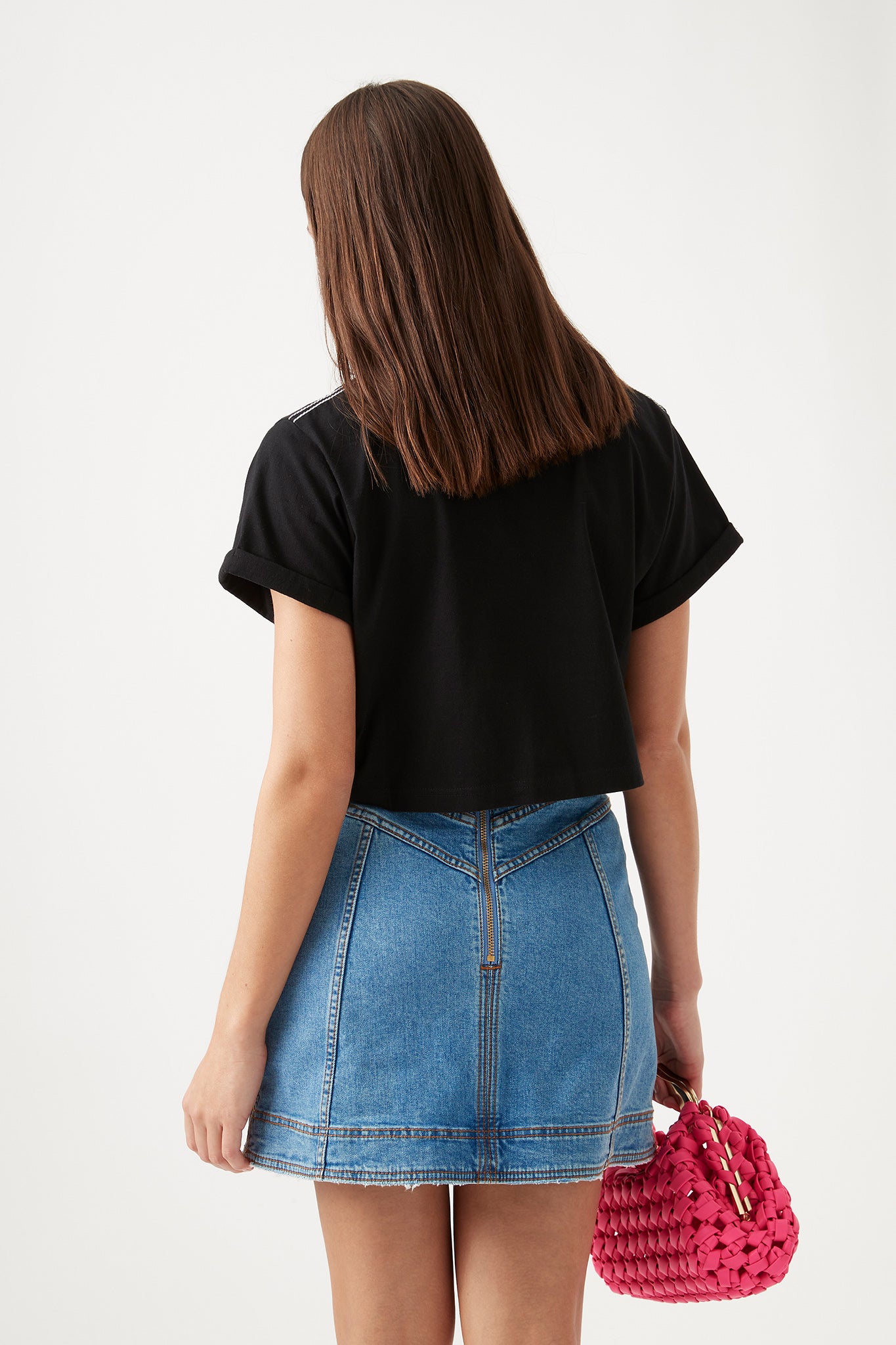 Enya Embellished Cropped Tee