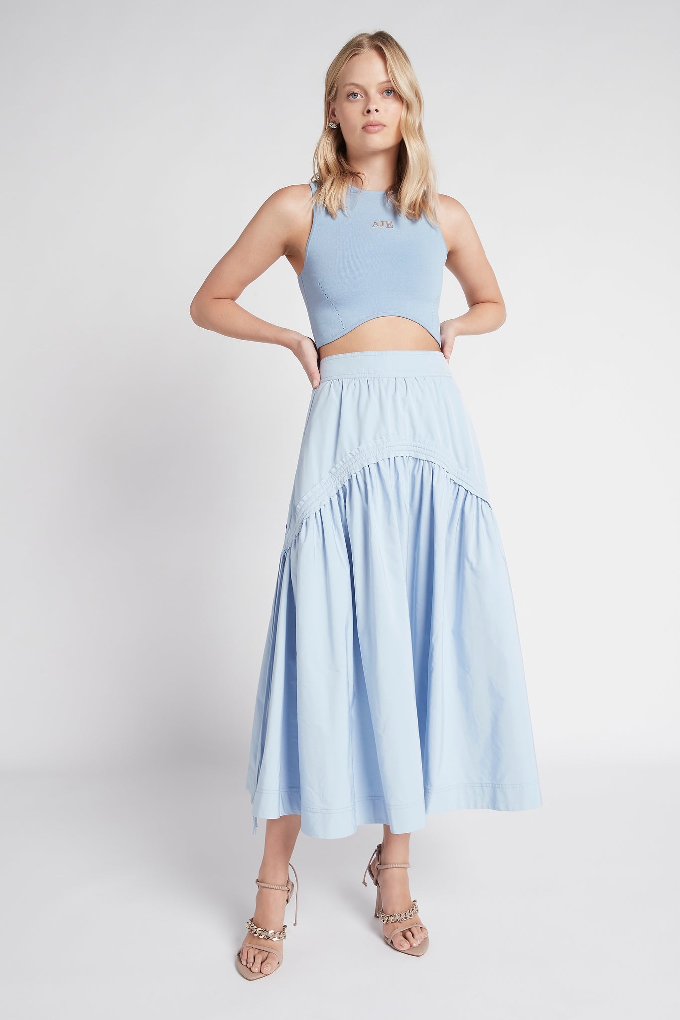 Cosmos Drawstring Midi Skirt