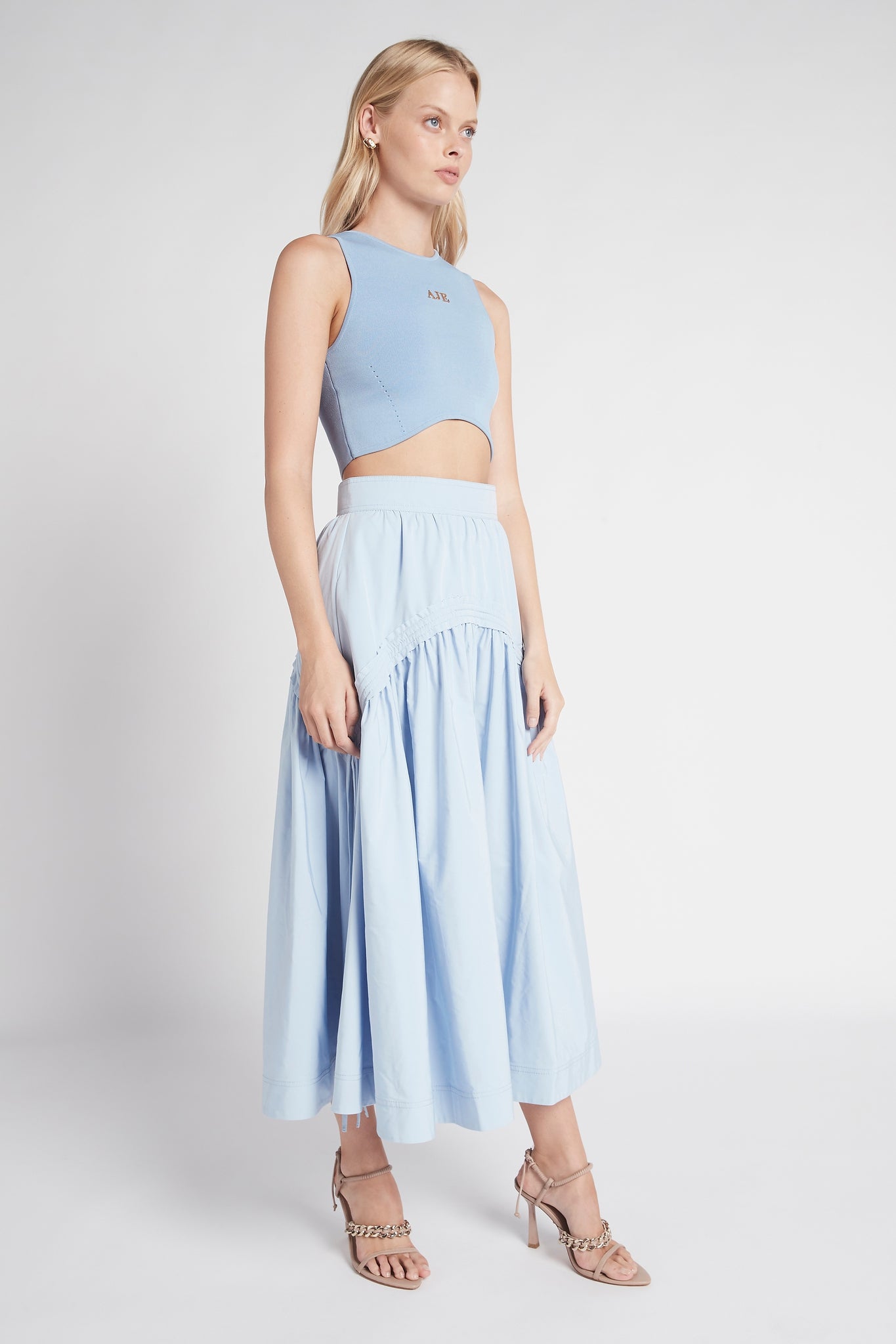 Cosmos Drawstring Midi Skirt