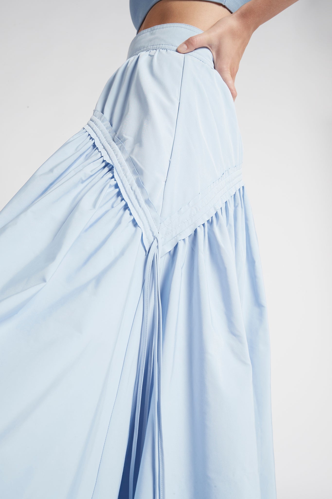 Cosmos Drawstring Midi Skirt