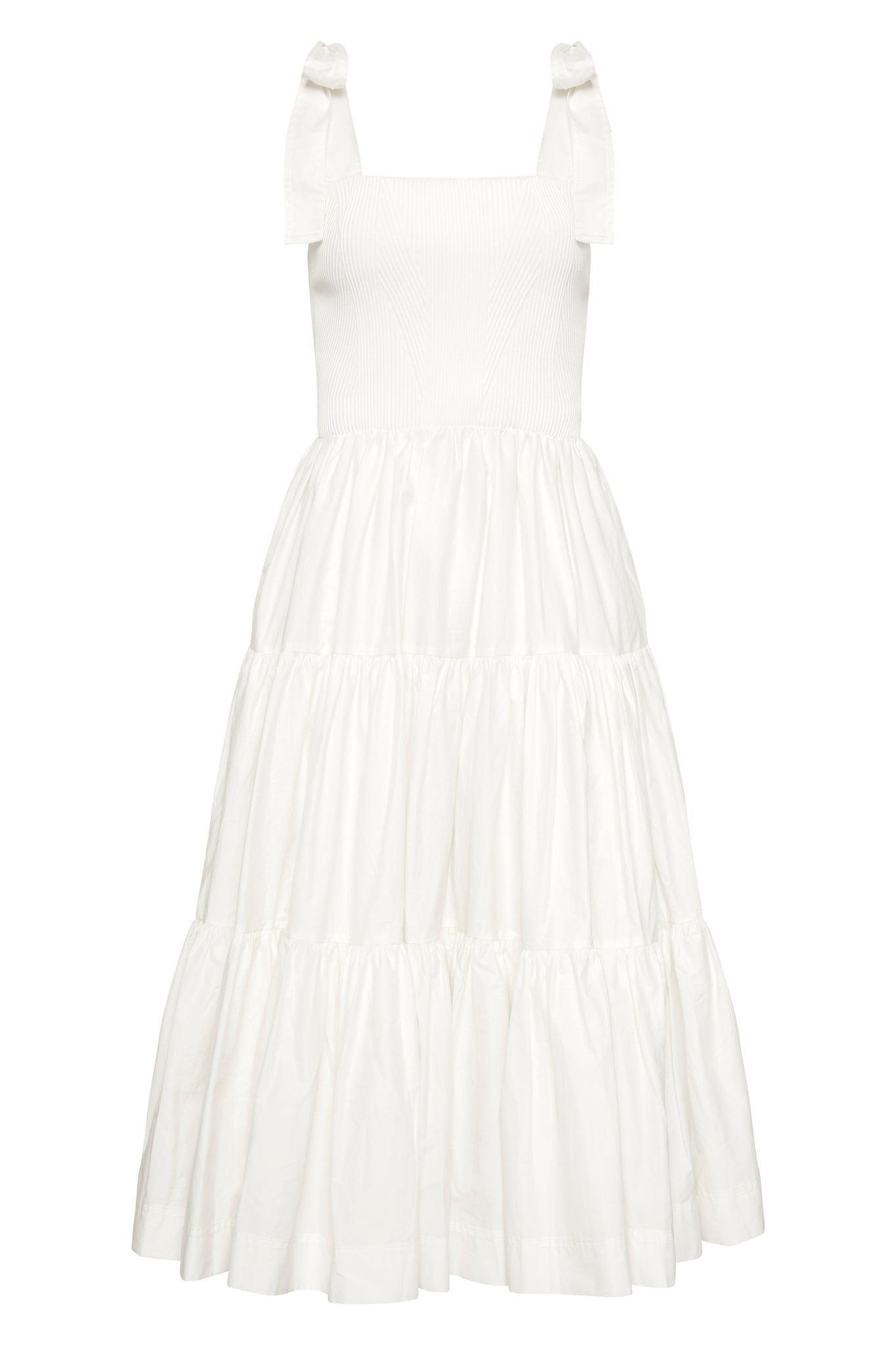 Casa Tiered Knit Midi Dress