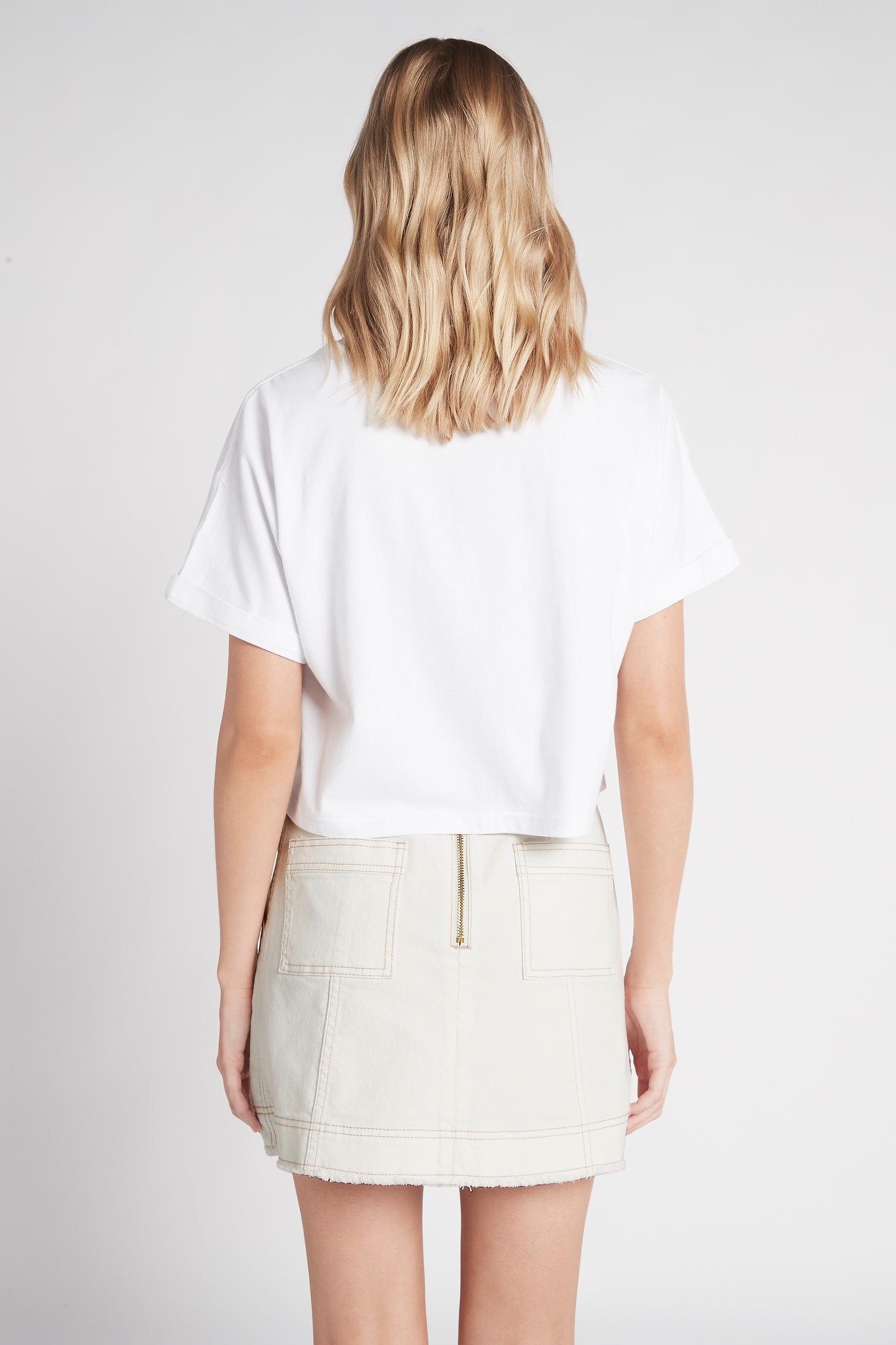 Camellia Denim Mini Skirt