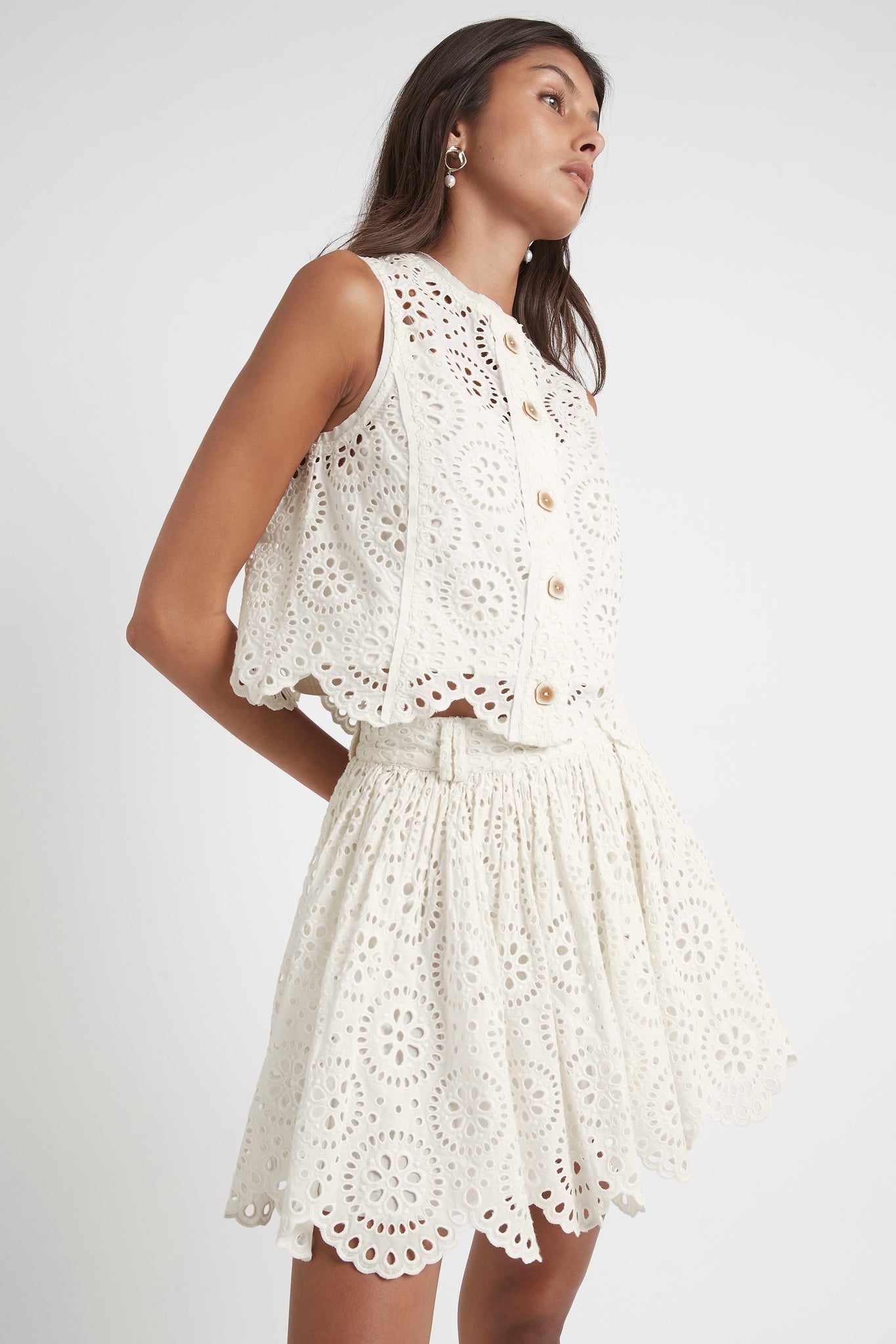 Salita Broderie Shell Top