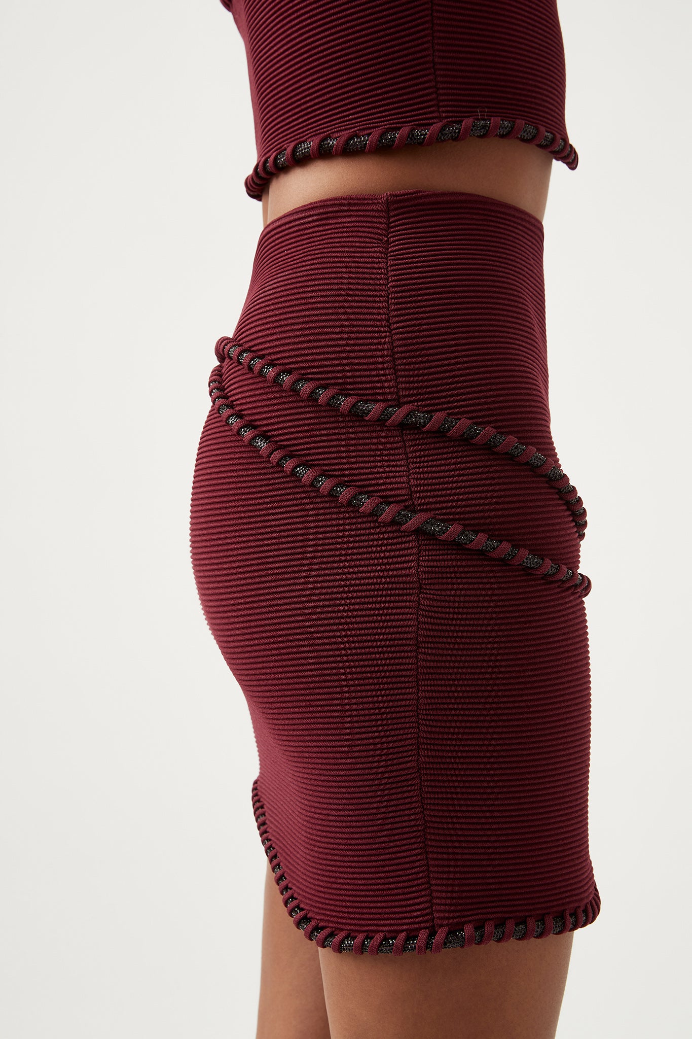 Maroon red skirt, Women's Fashion, Bottoms, Skirts on Carousell