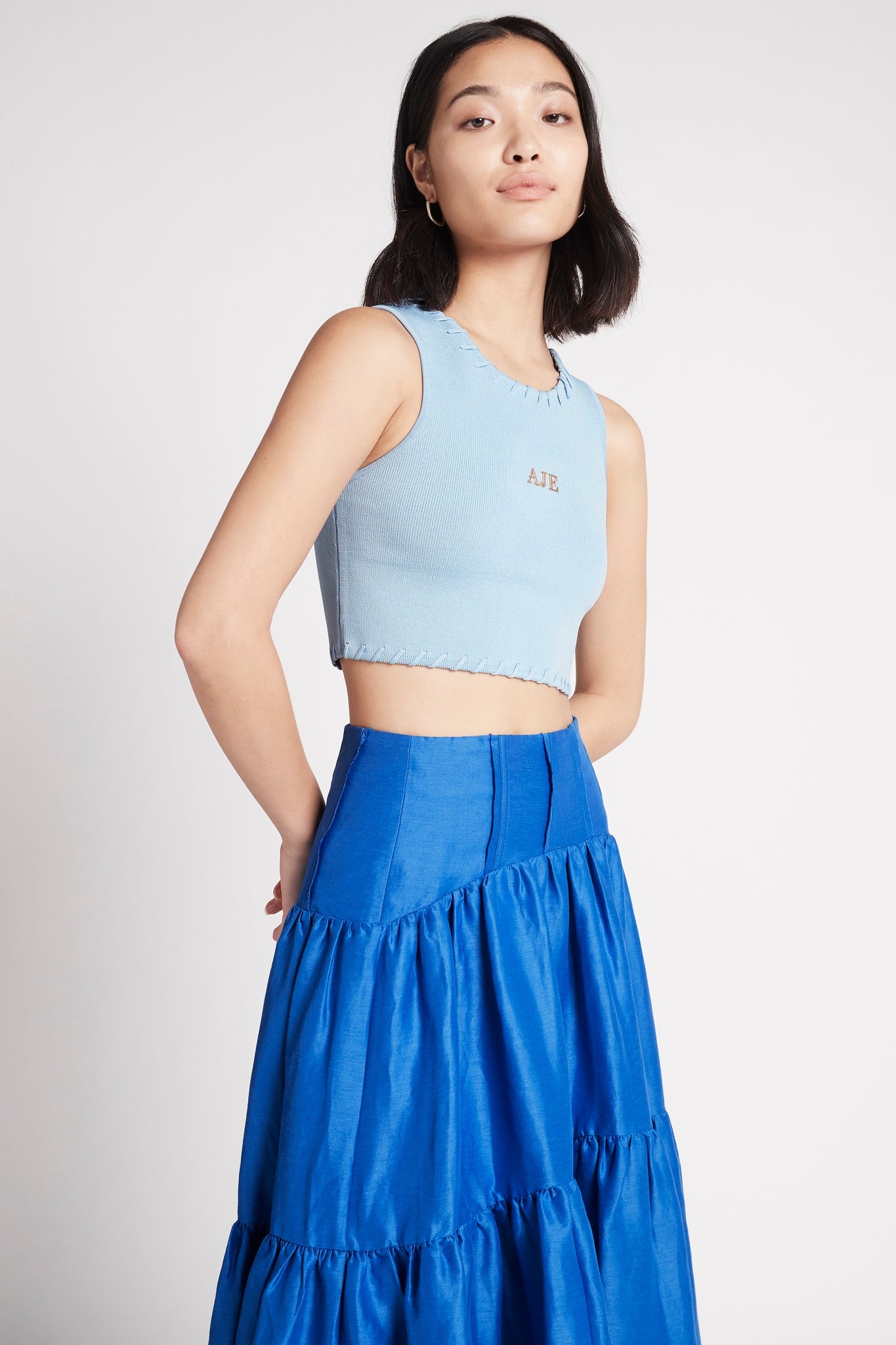 Kai Logo Cropped Knit Tank