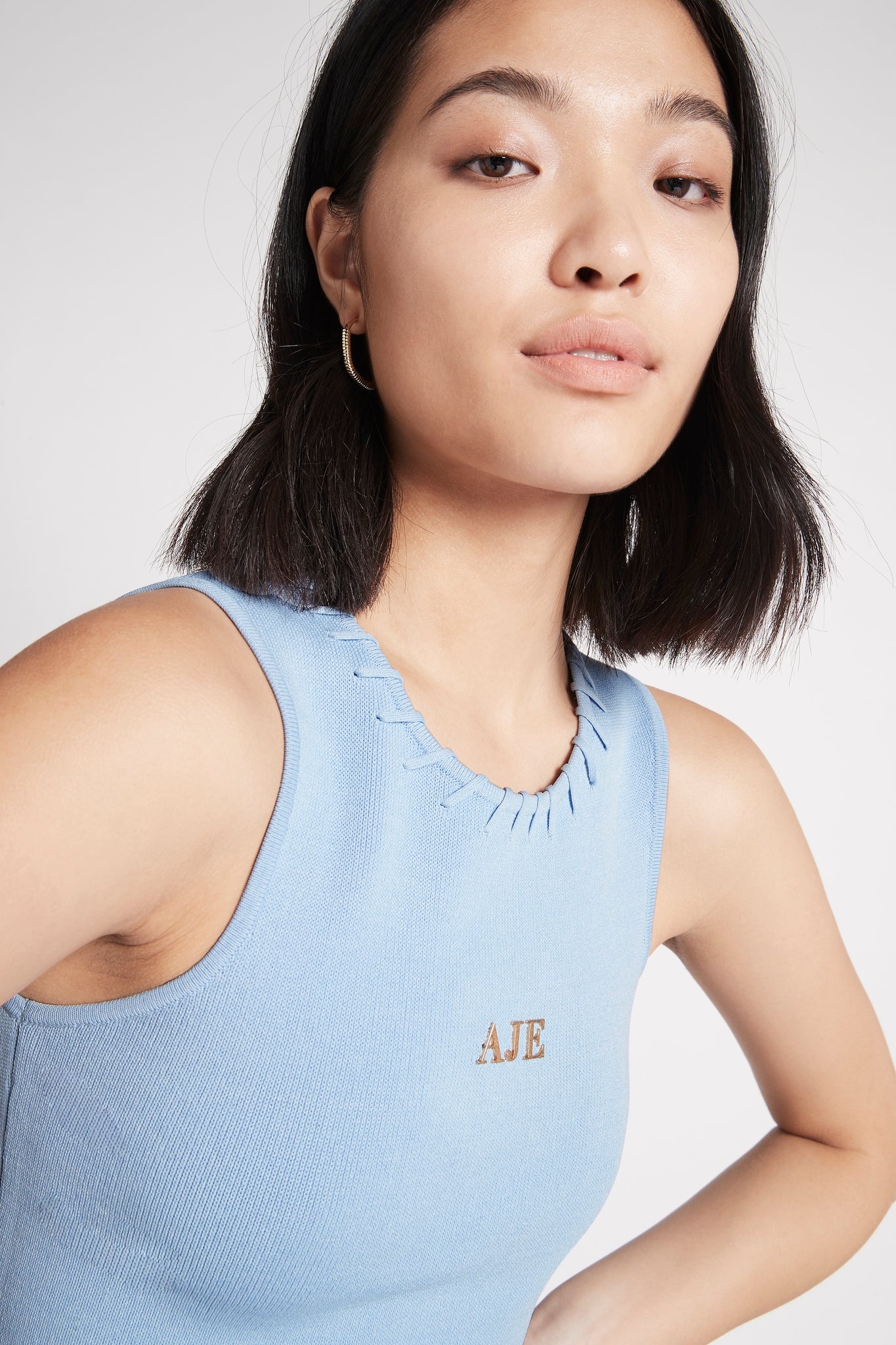 Kai Logo Cropped Knit Tank