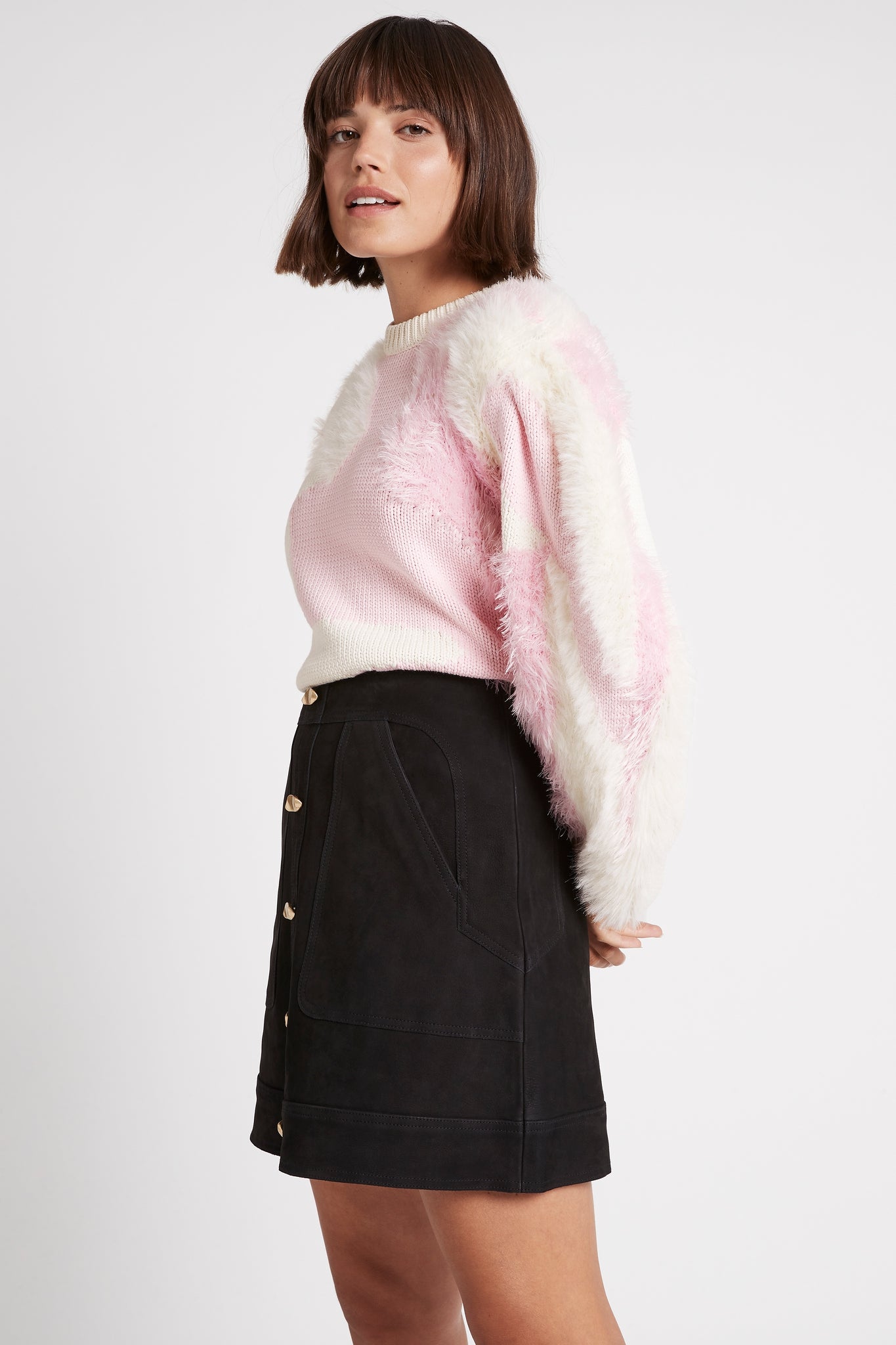 Ivy Leather Mini Skirt