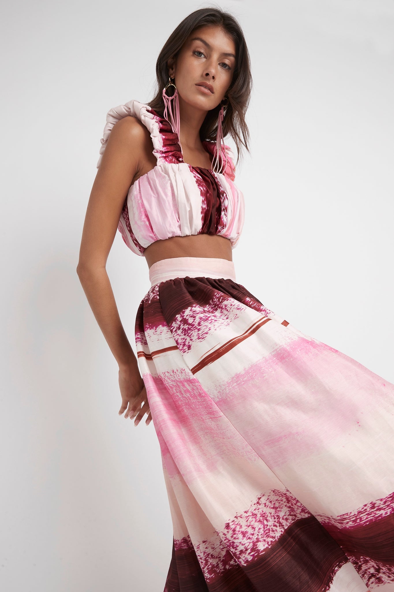 Kasbah Sunset Stripe Maxi Skirt
