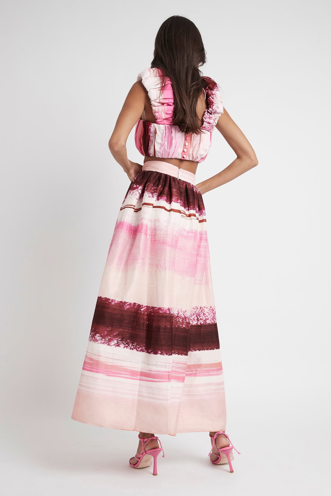 Kasbah Sunset Stripe Maxi Skirt