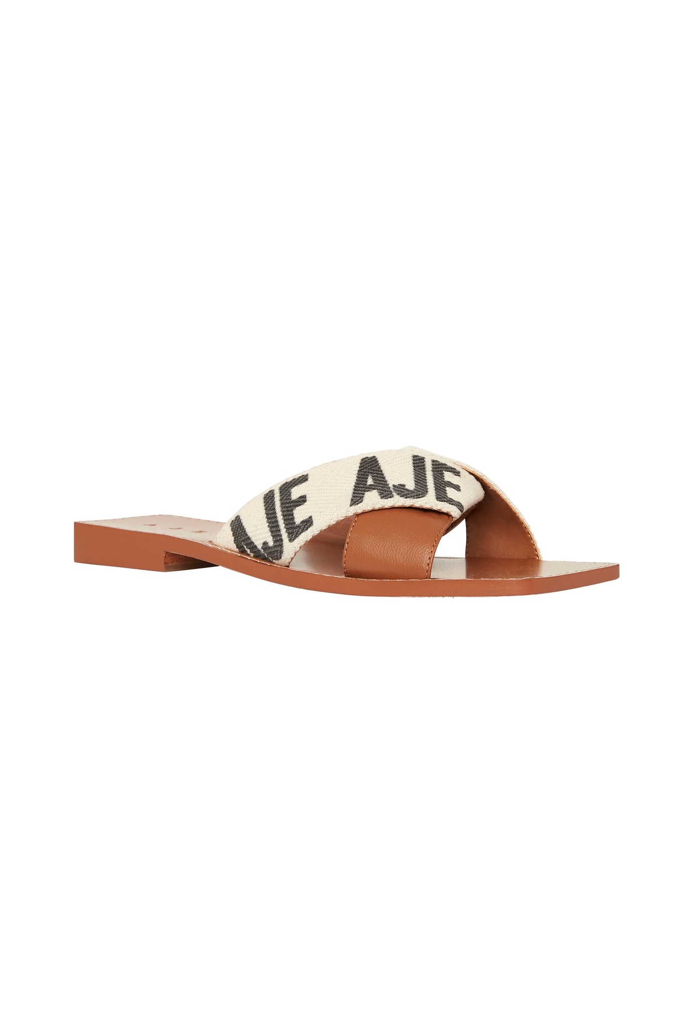 Hydra Knot Leather Logo Sandal