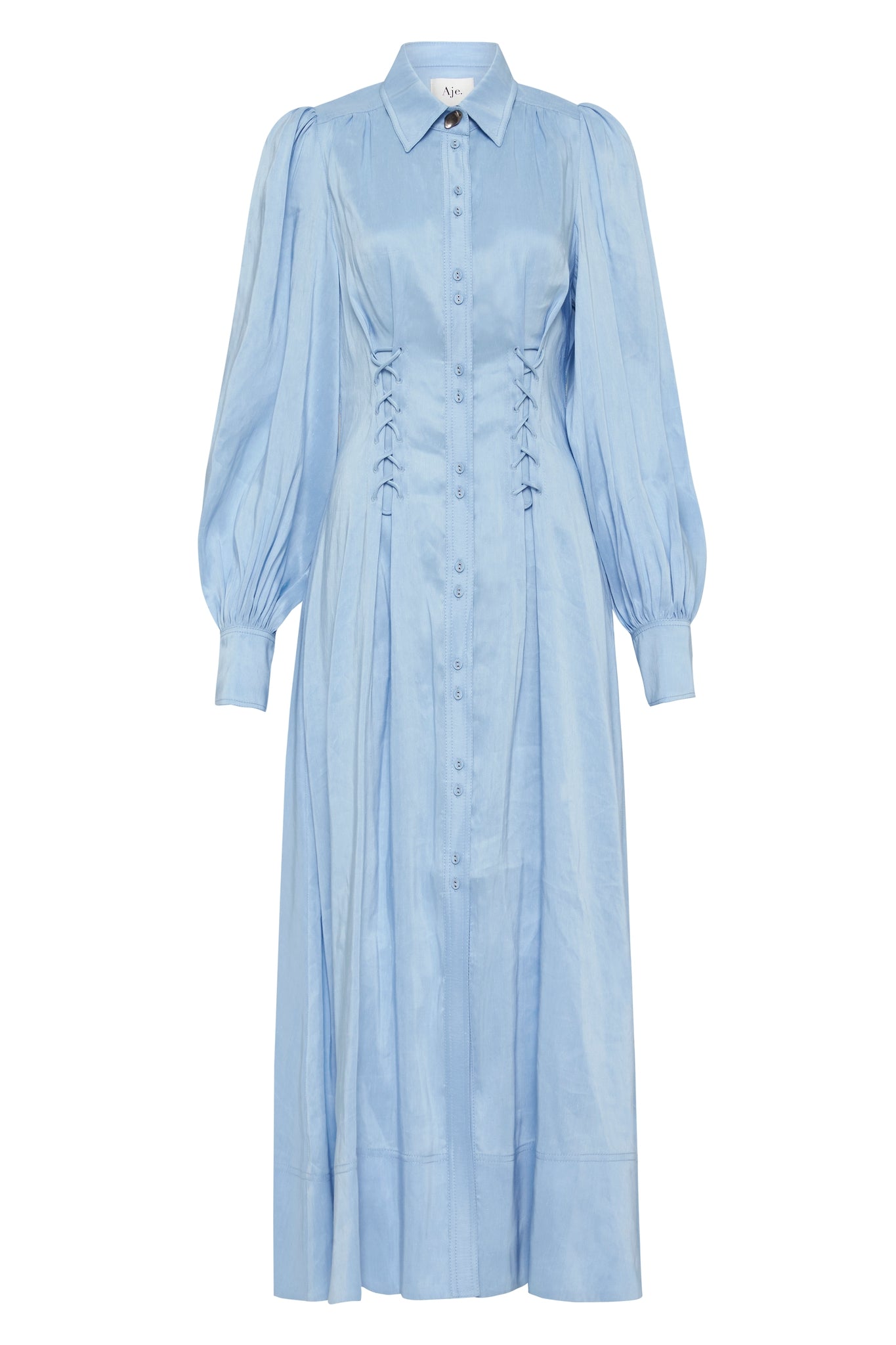 Ephemera Lace-Up Shirt Dress