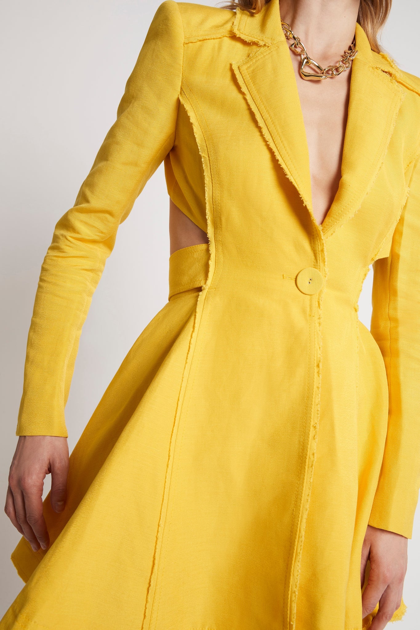 aje simone cut out jacket dress Aje Simone Cut Out Jacket Dress