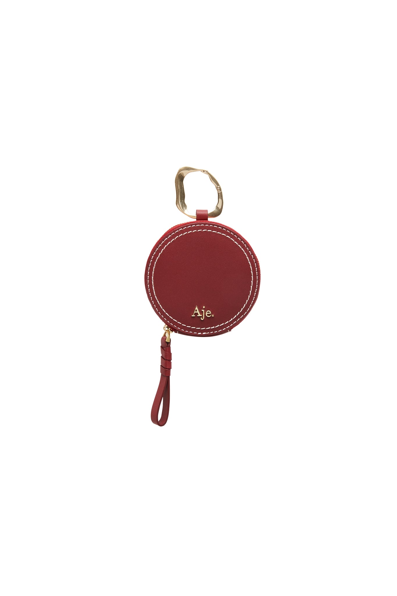 Medina Round Zip Leather Coin & Card Purse
