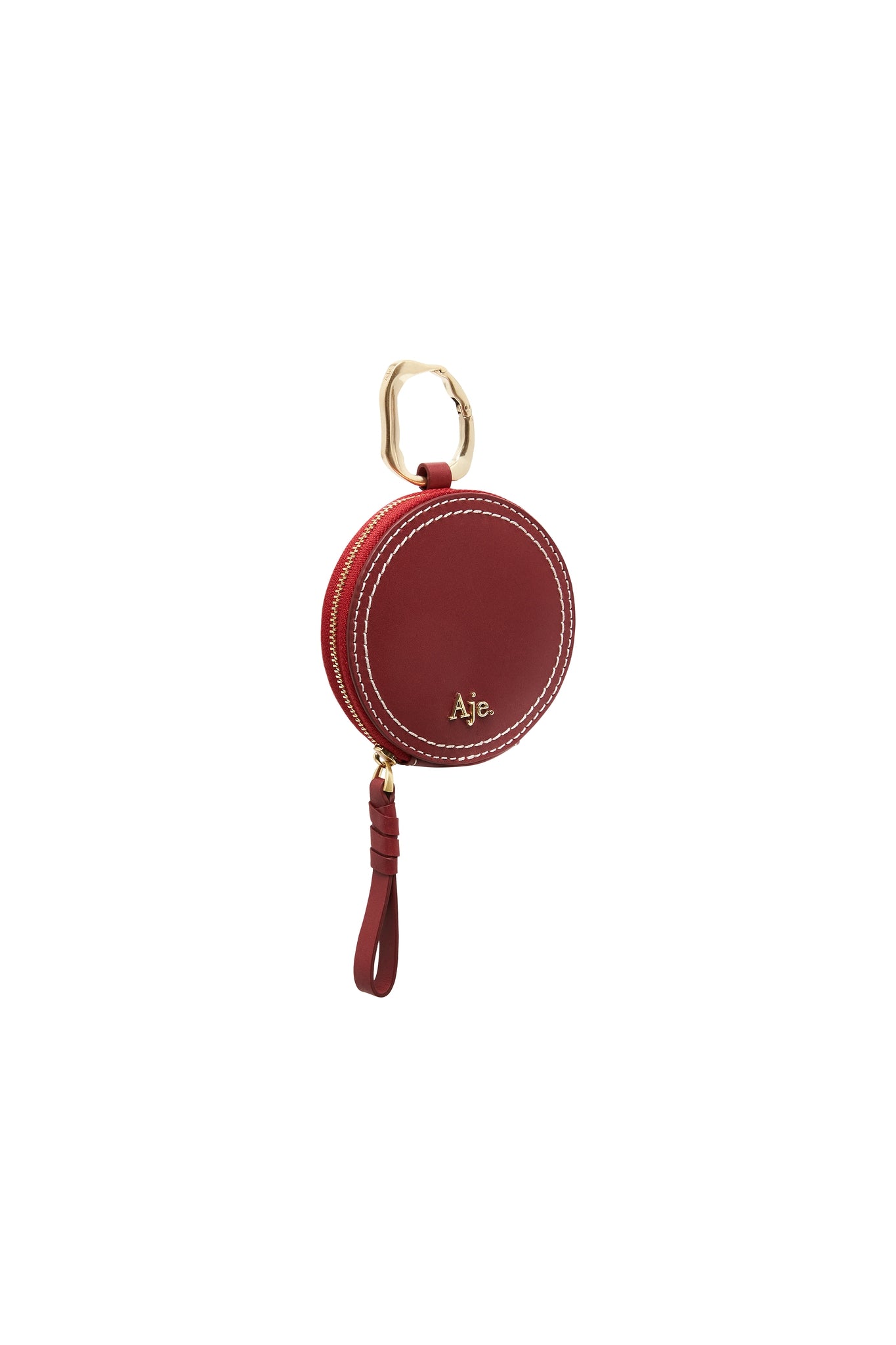 Medina Round Zip Leather Coin & Card Purse