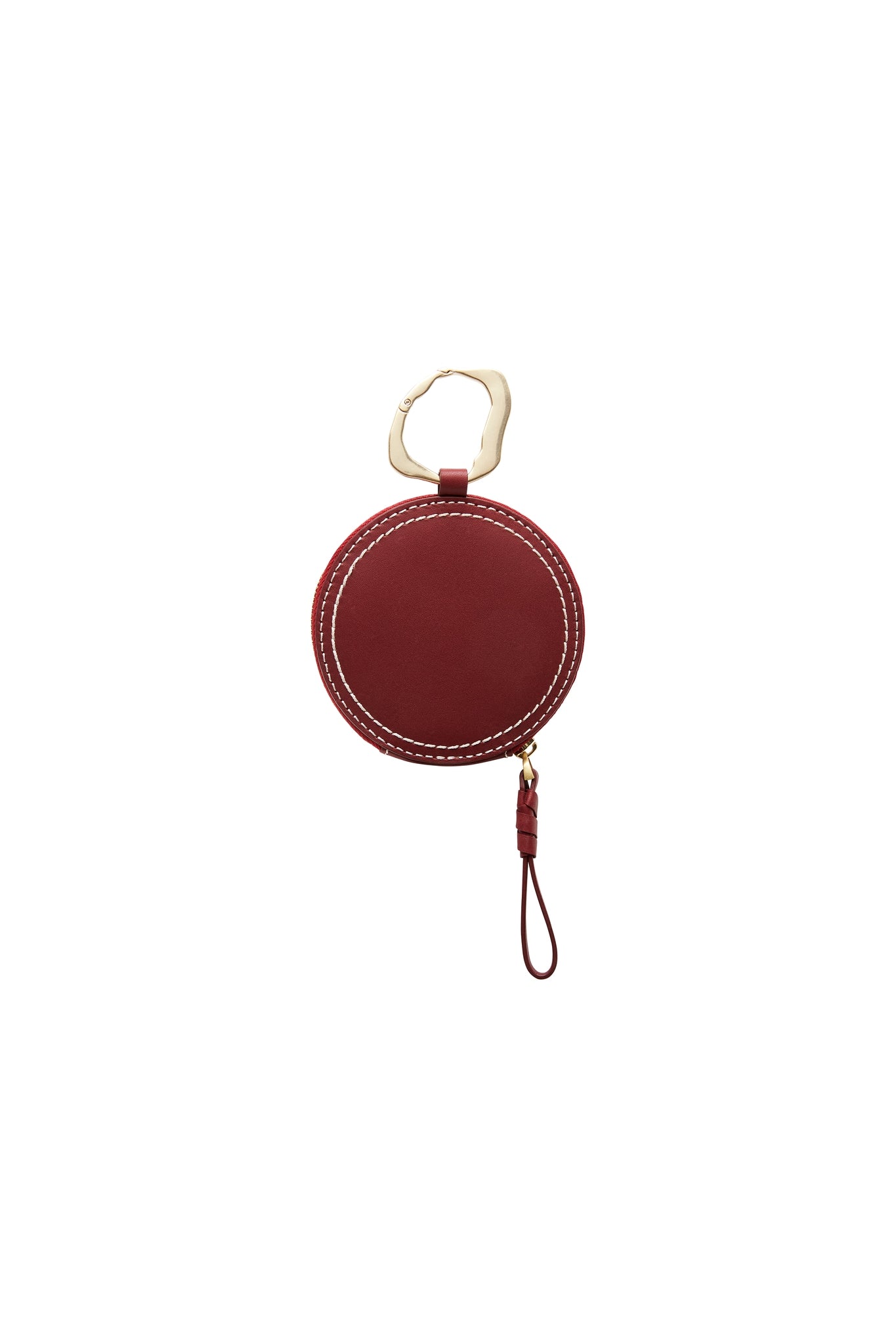 Medina Round Zip Leather Coin & Card Purse