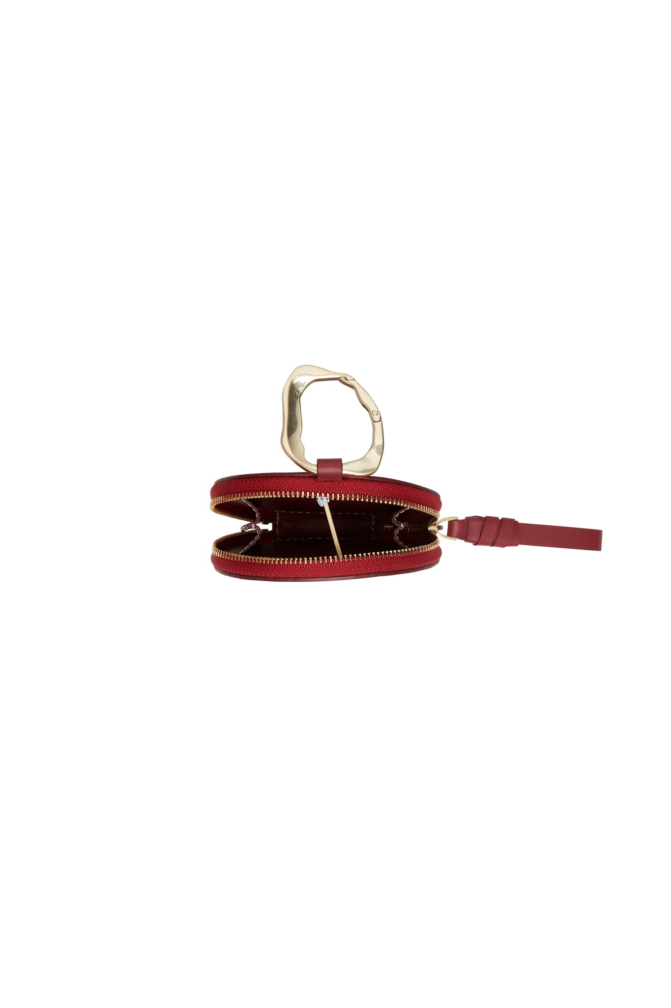 Medina Round Zip Leather Coin & Card Purse