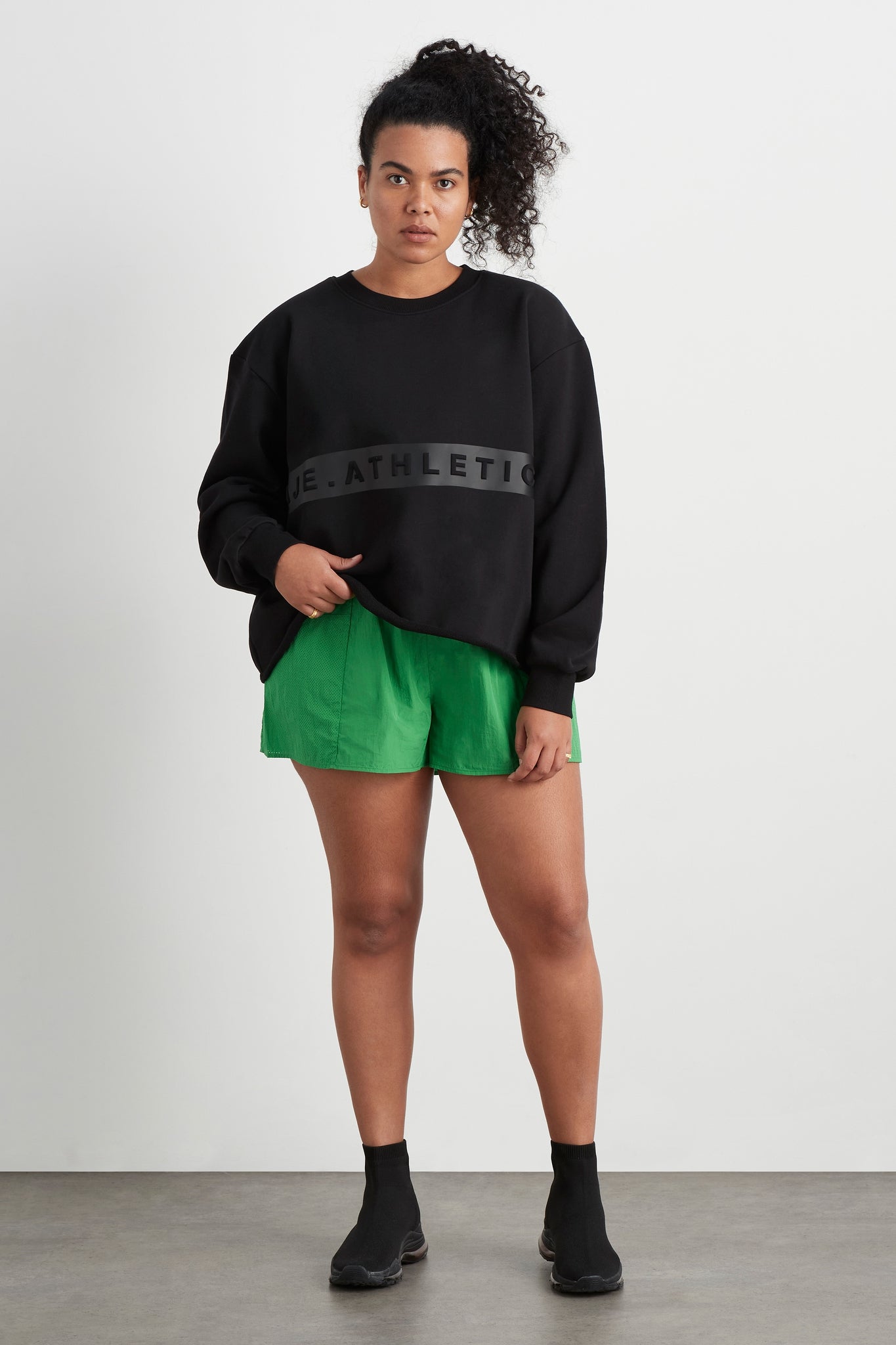Whipstitch Split Crew Jumper 420