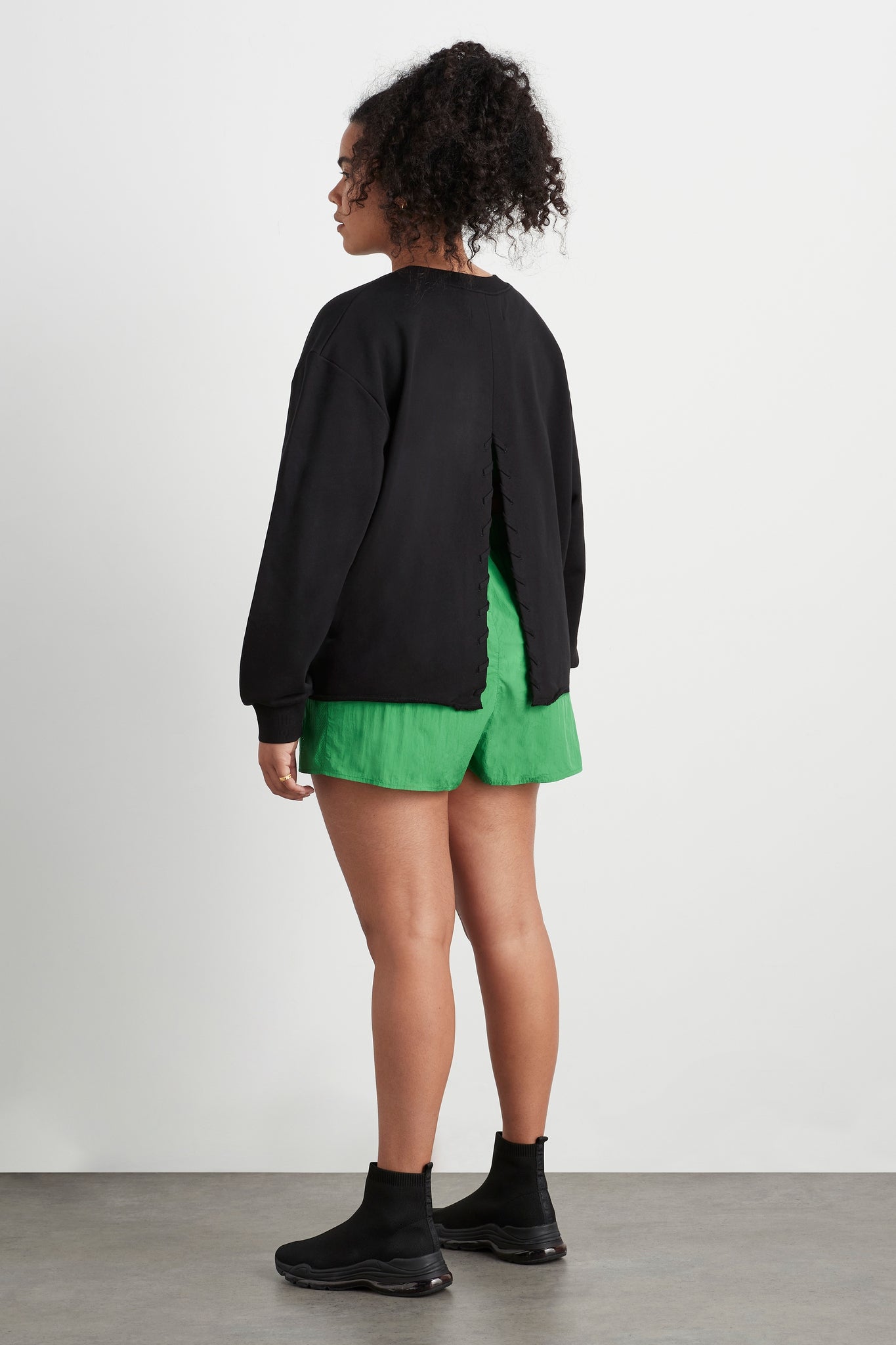 Whipstitch Split Crew Jumper 420