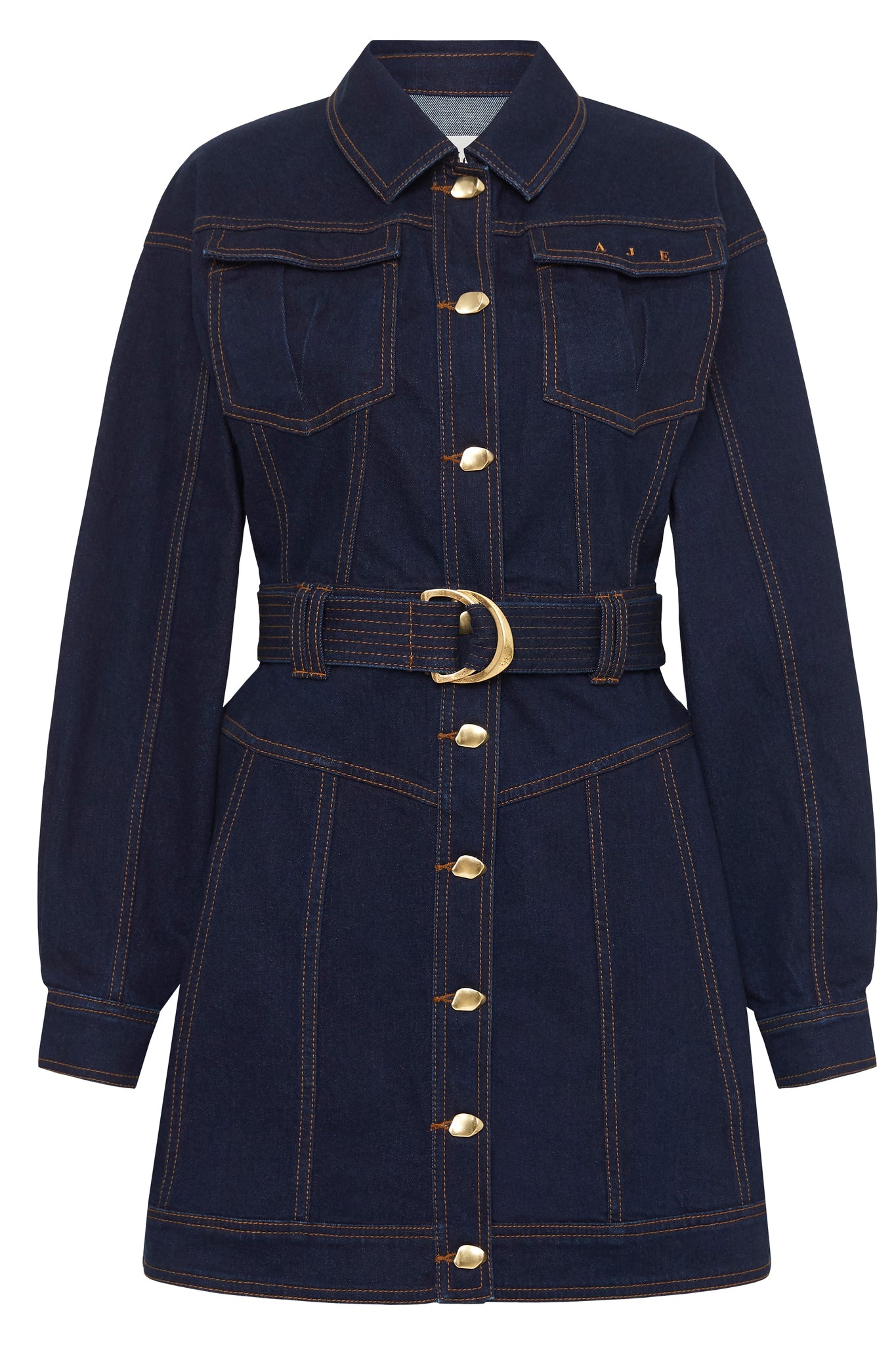 Philia Belted Denim Dress