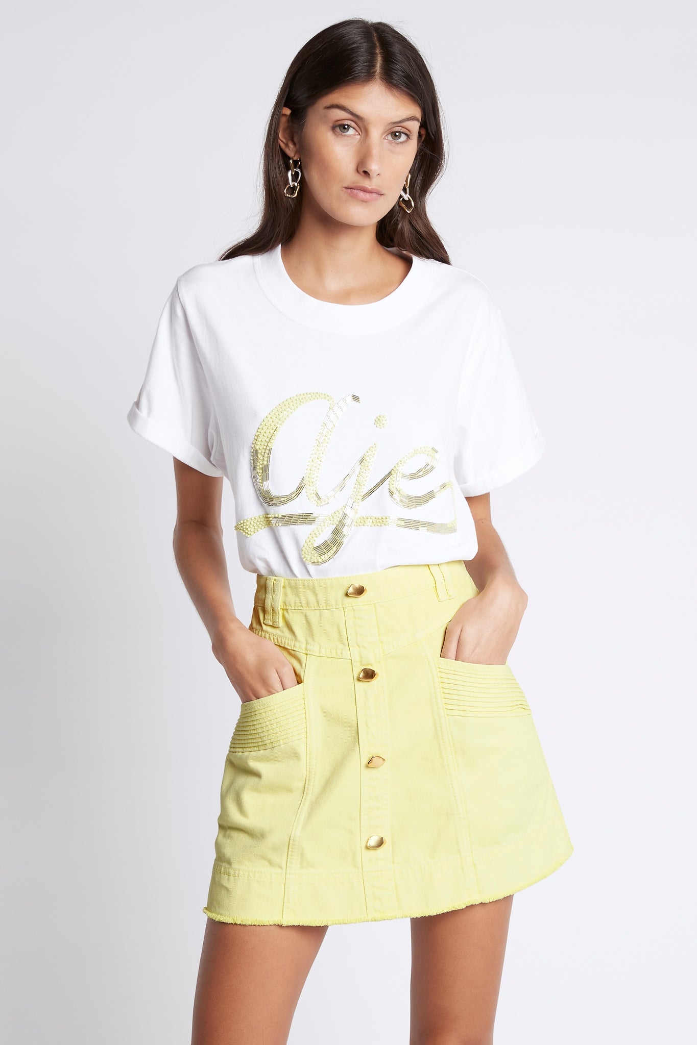 Como Denim Mini Skirt