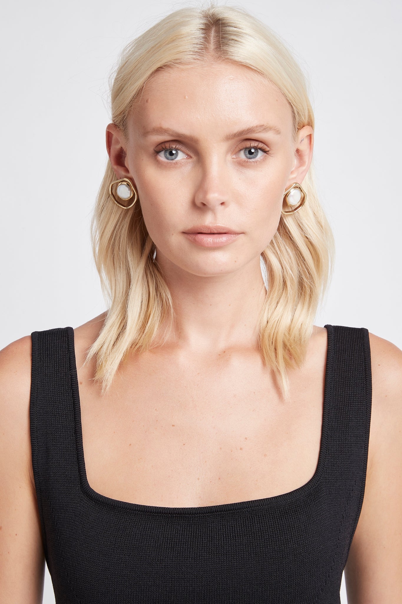 Deco Organic Pearl Studs