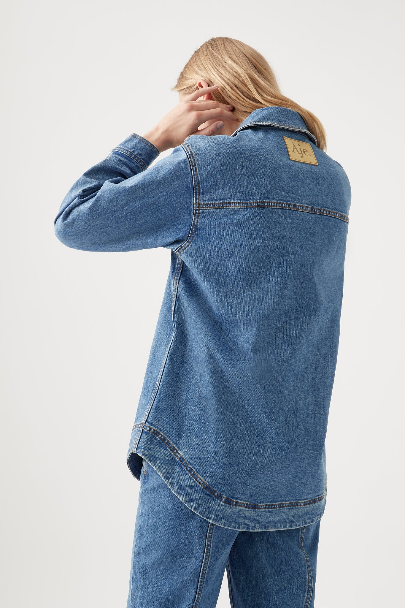 Ana Denim Zip Shirt