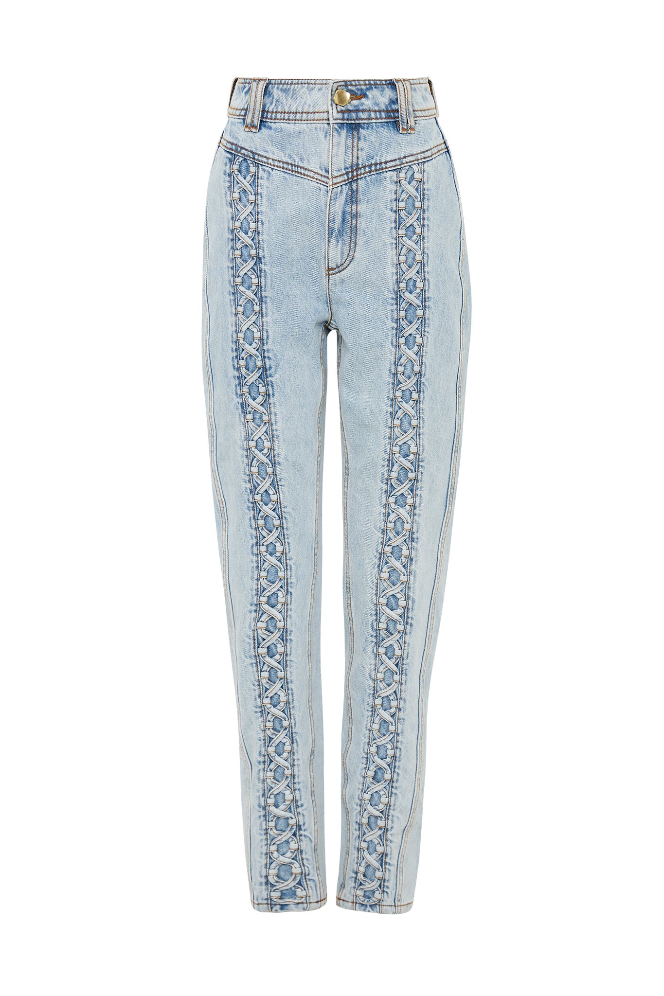 Marcia Laced Denim Jean