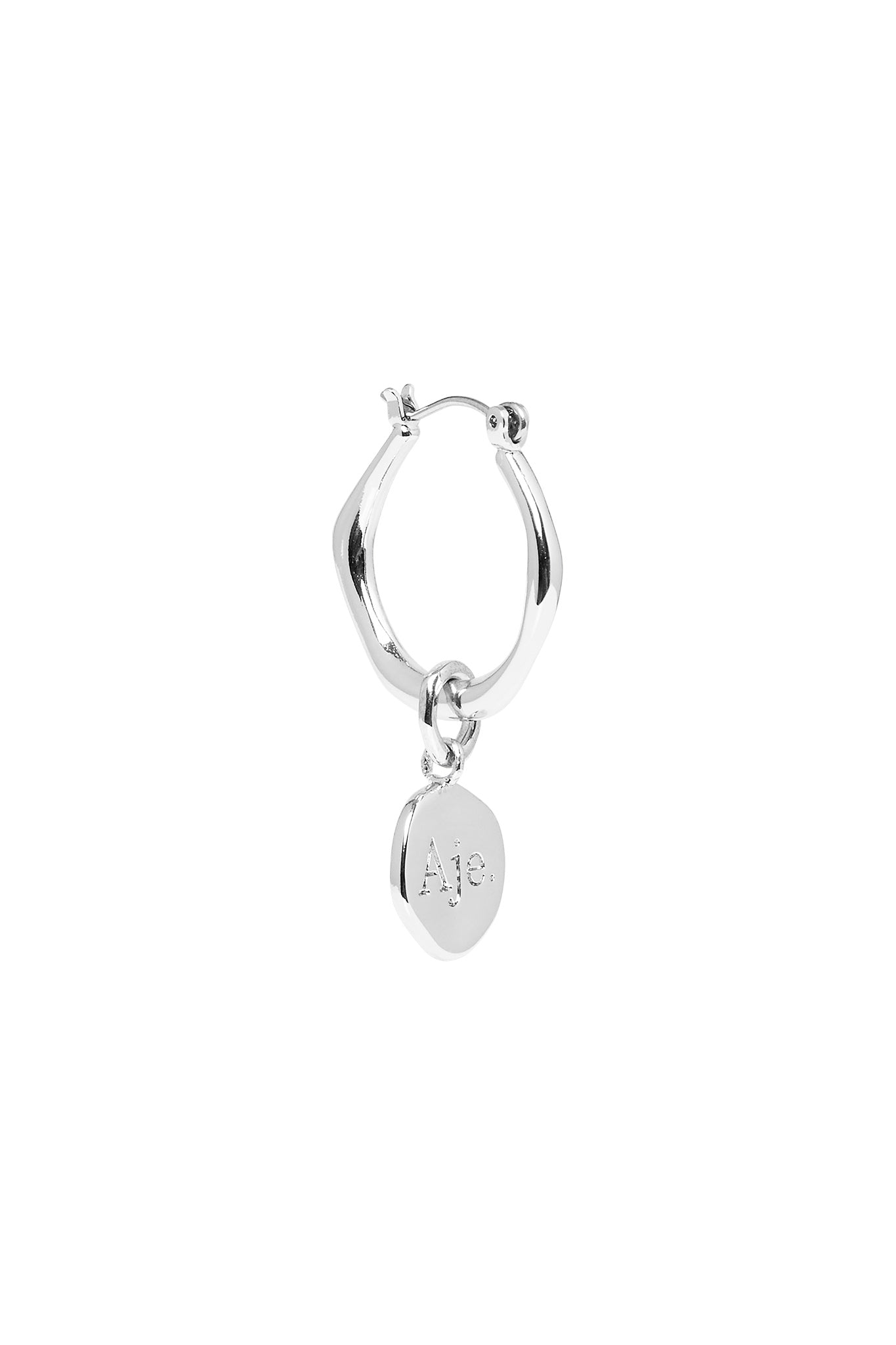 Aje Organic Hoop Pearl Earring
