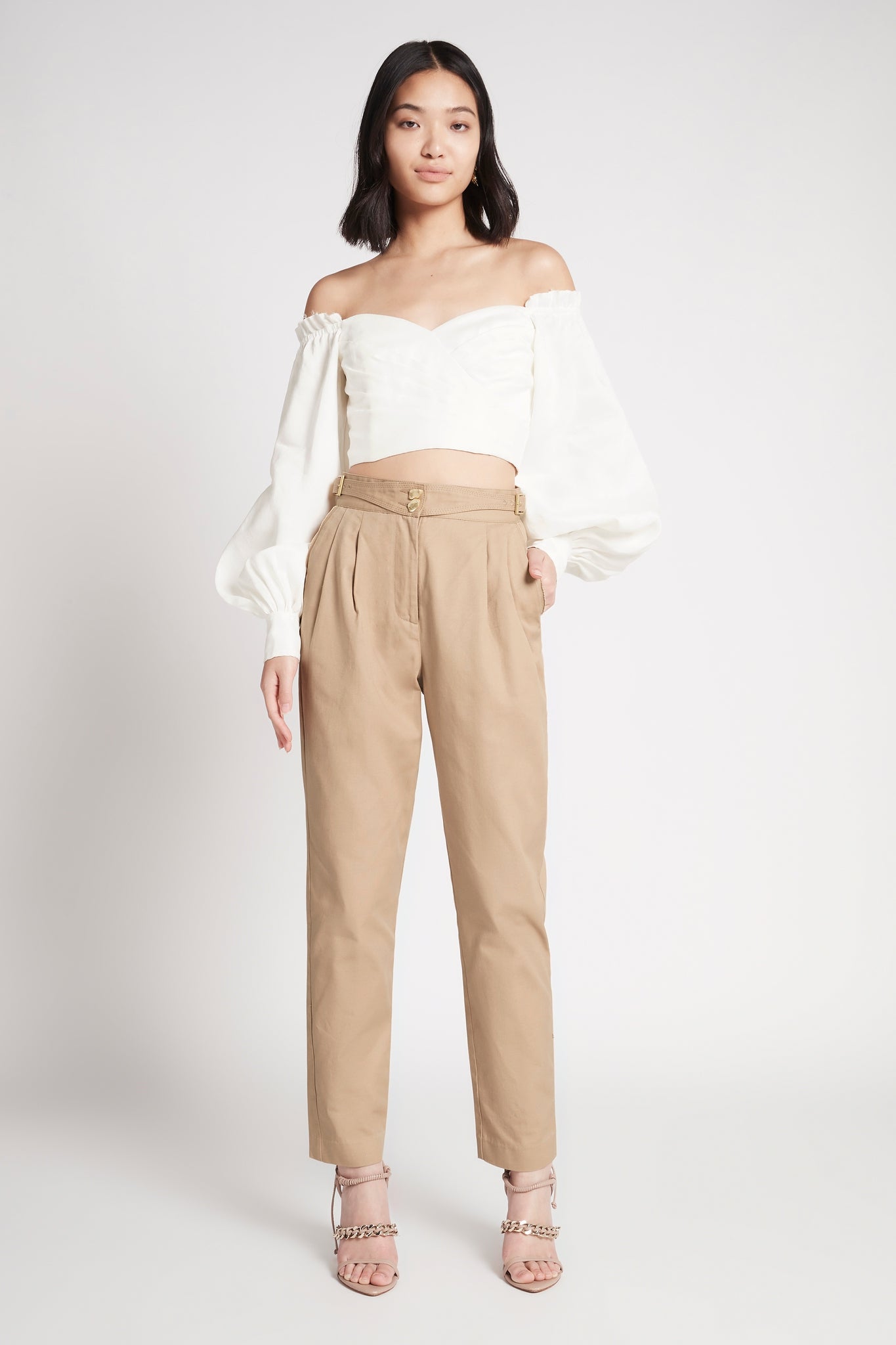 Tidal Pleated Buckle Pant