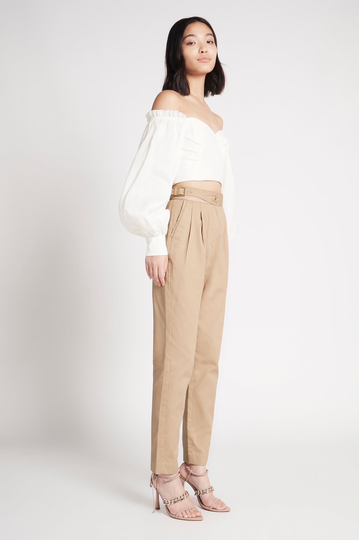 Tidal Pleated Buckle Pant