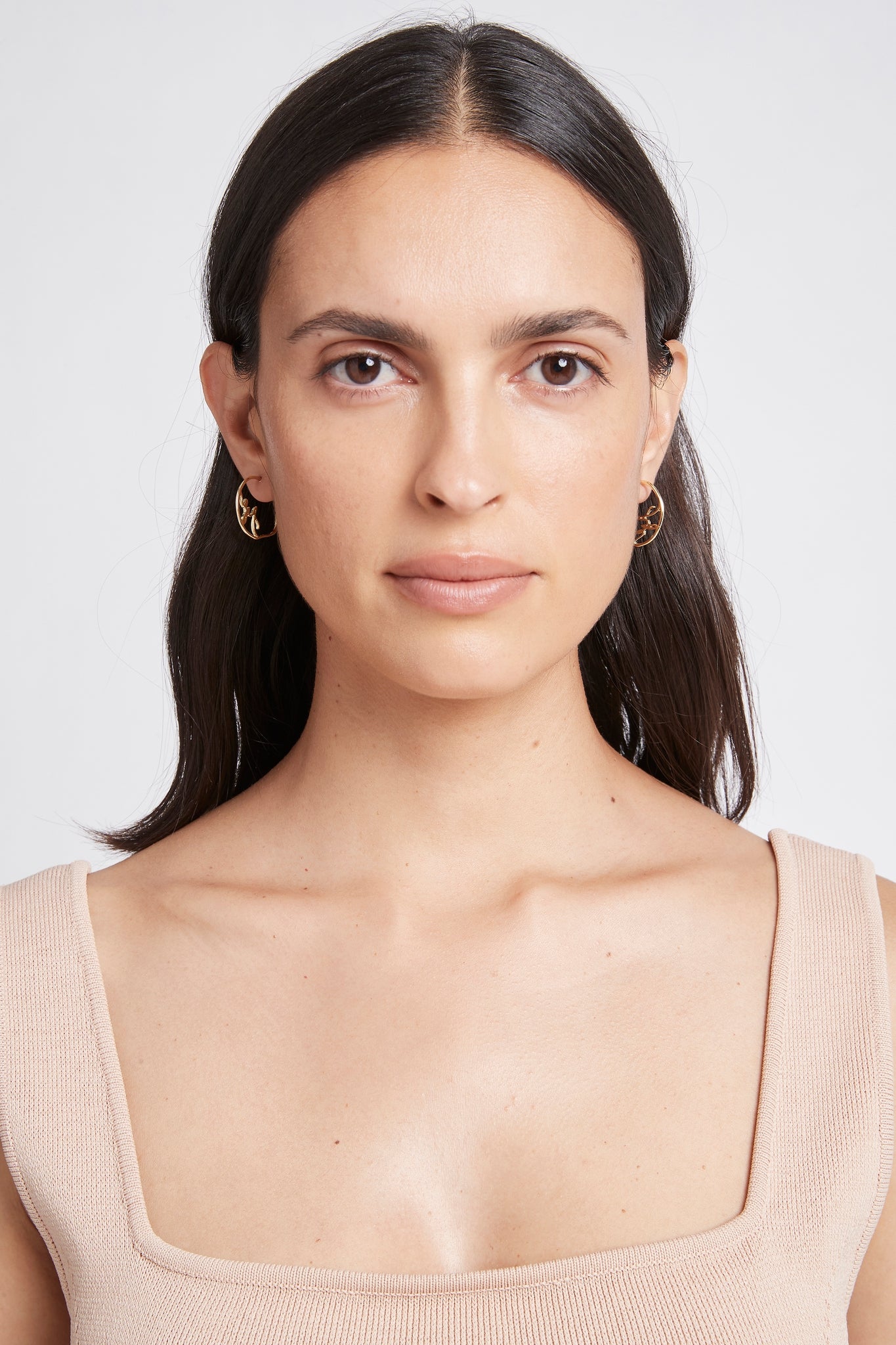 Aje Logo Hoop Earrings