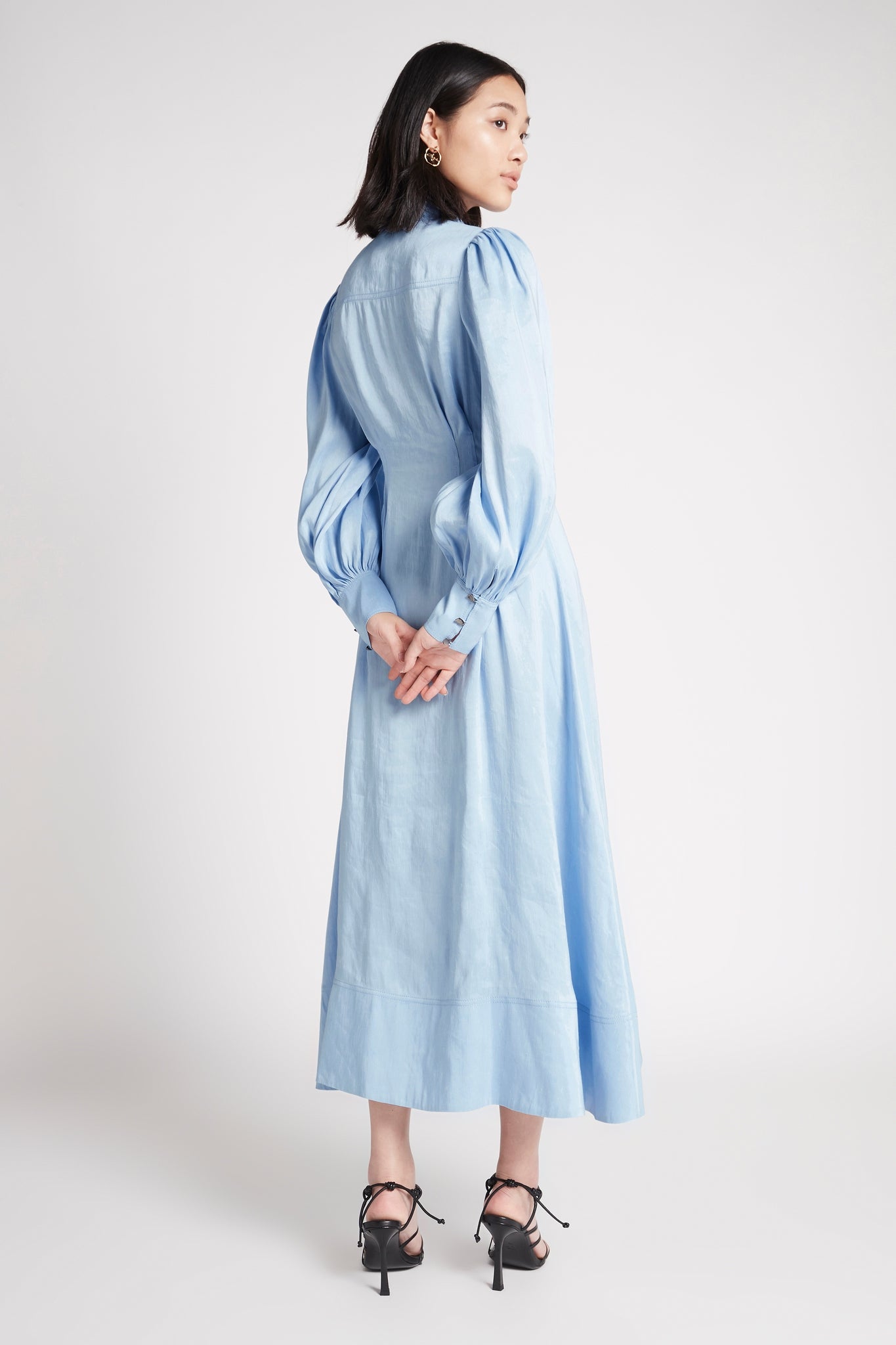 Ephemera Lace-Up Shirt Dress