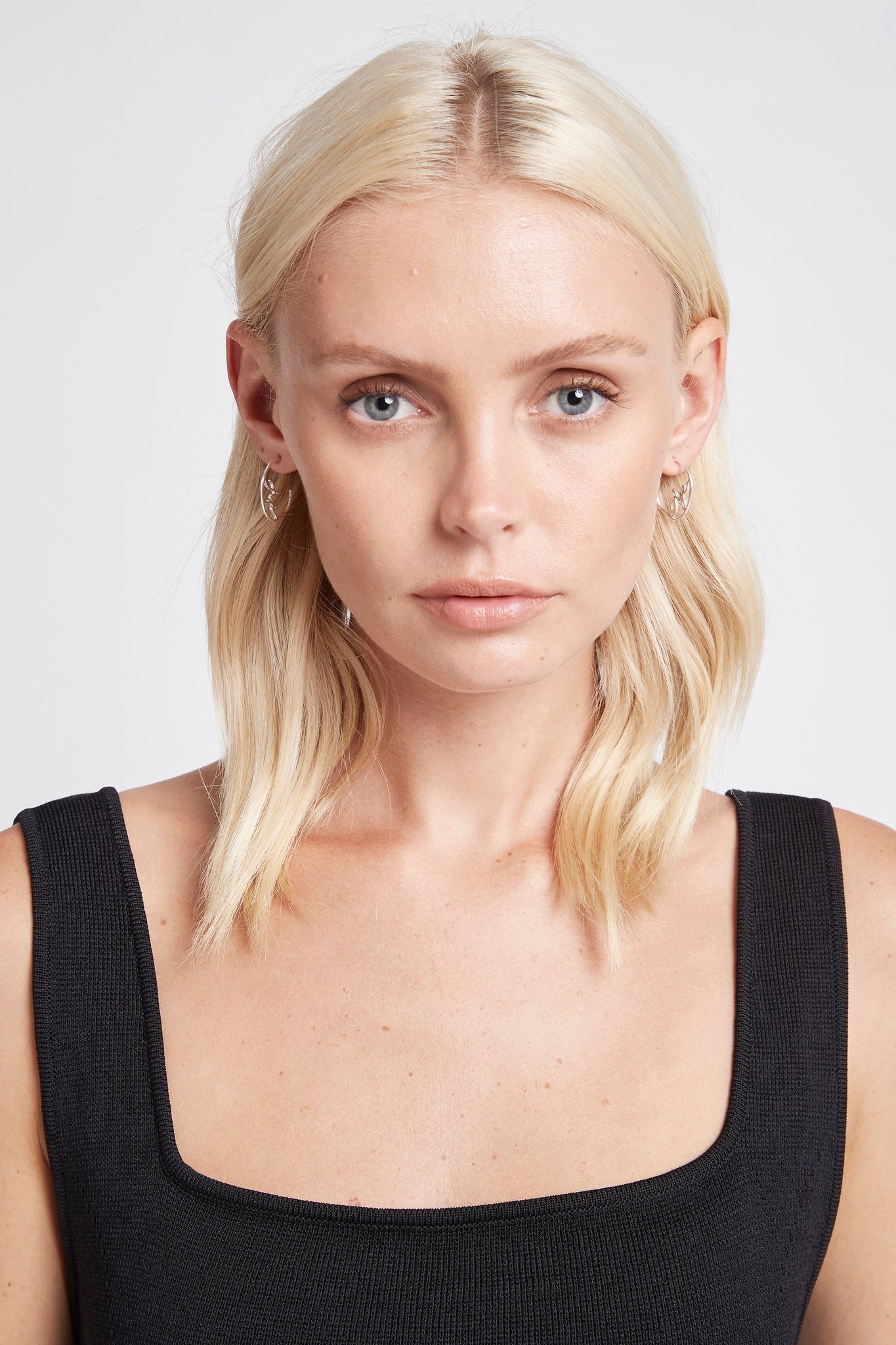 Aje Logo Hoop Earrings