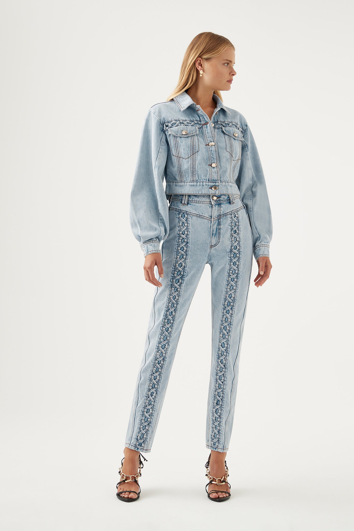 Marcia Laced Denim Jean