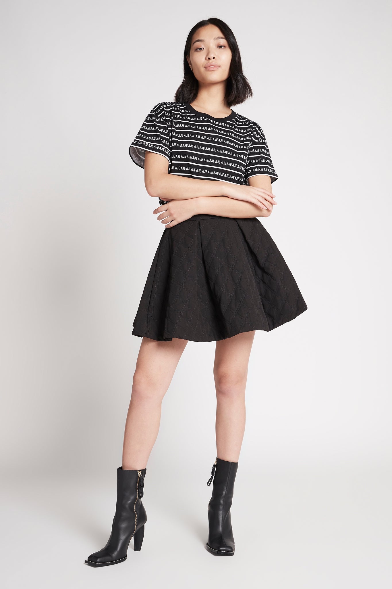 Promise Quilted Mini Skirt