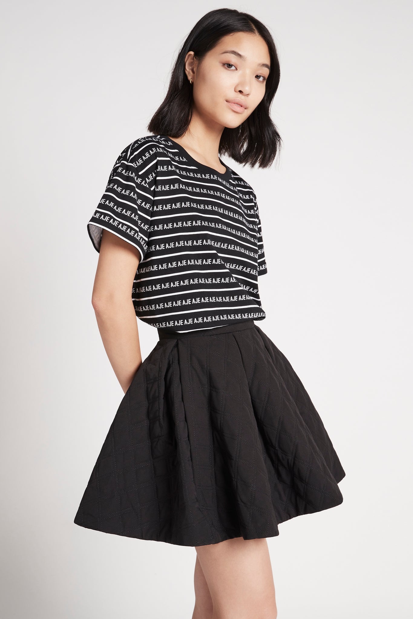 Promise Quilted Mini Skirt