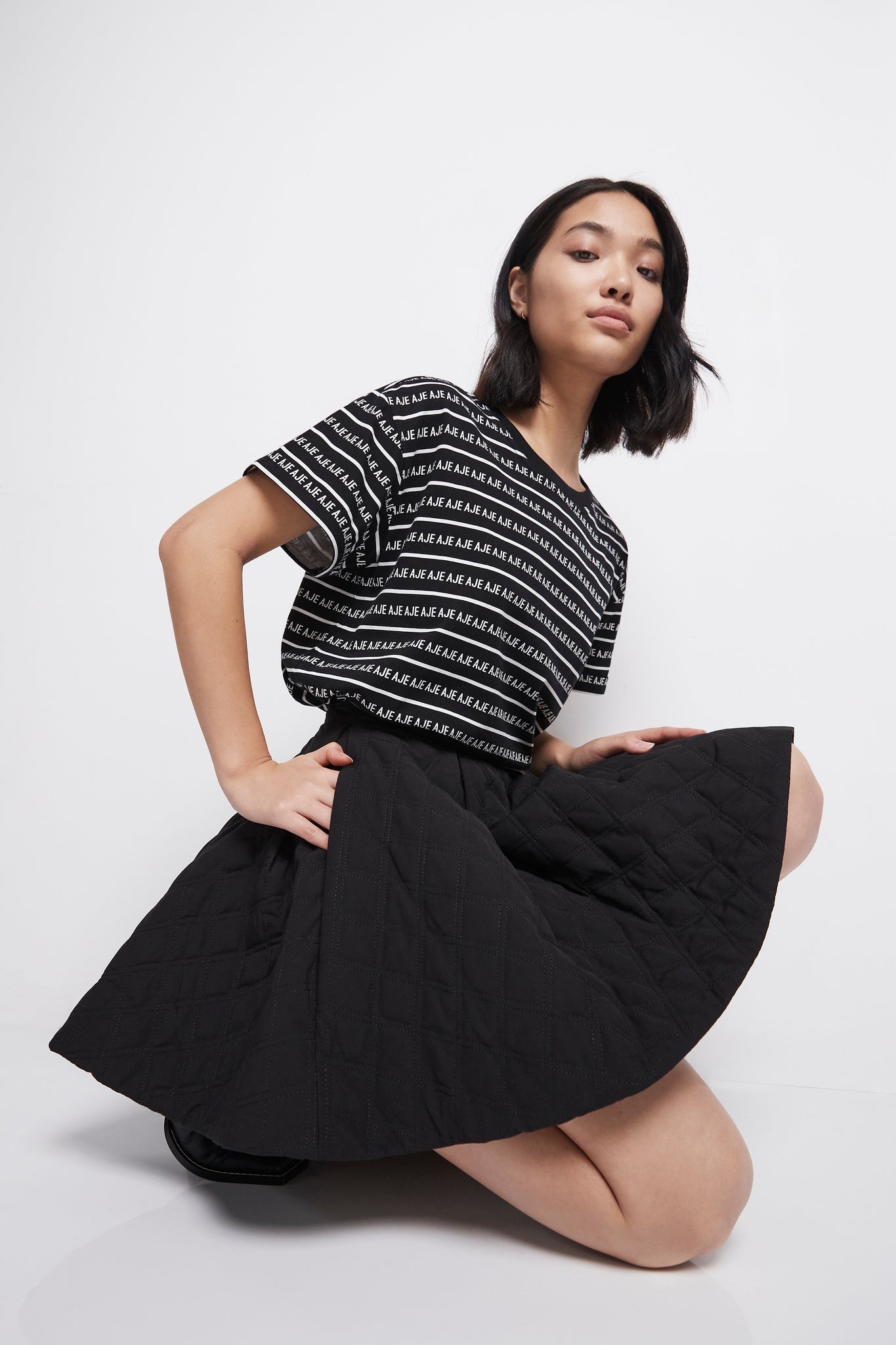 Promise Quilted Mini Skirt