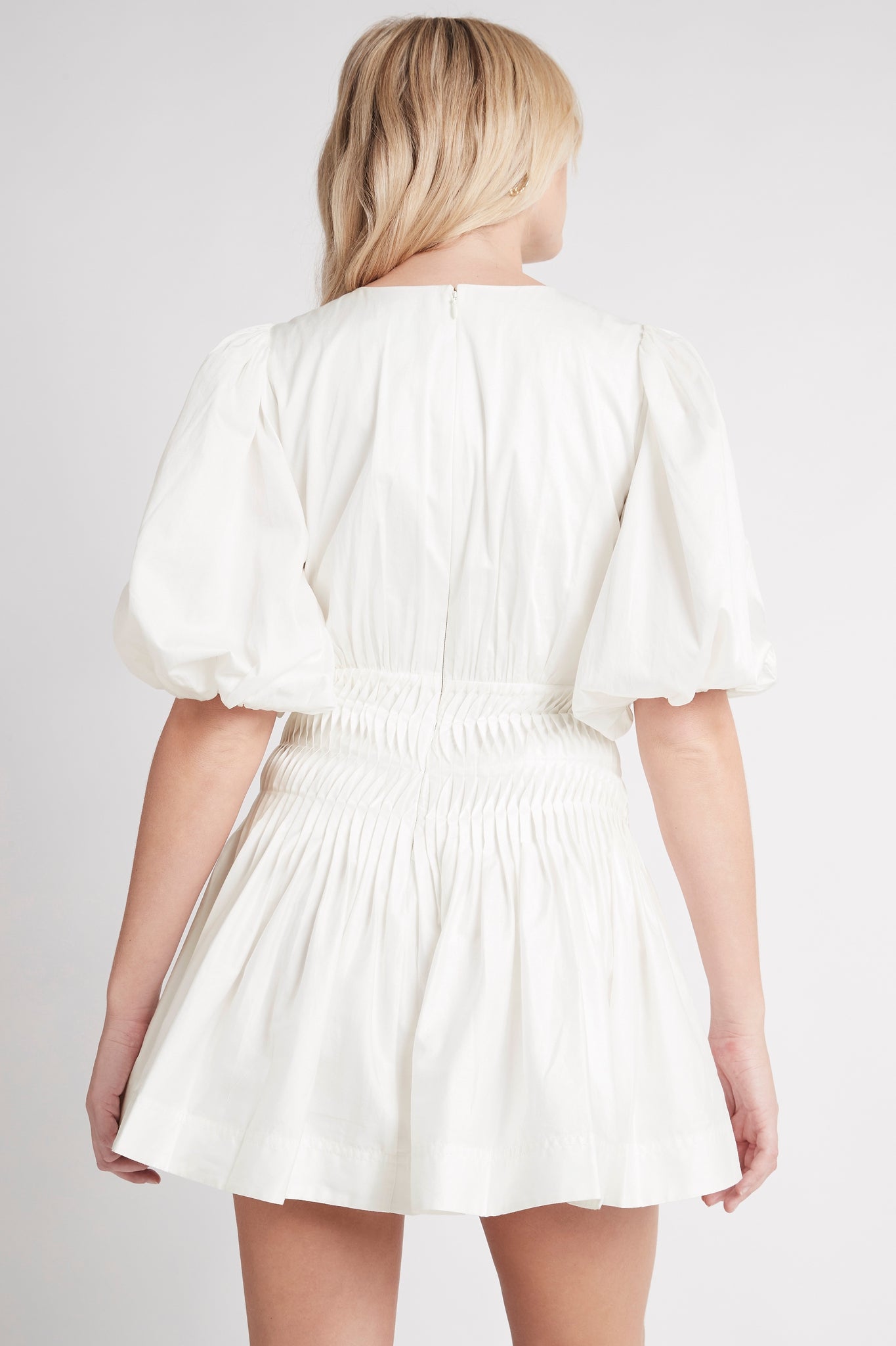 Tidal Tucked Mini Dress