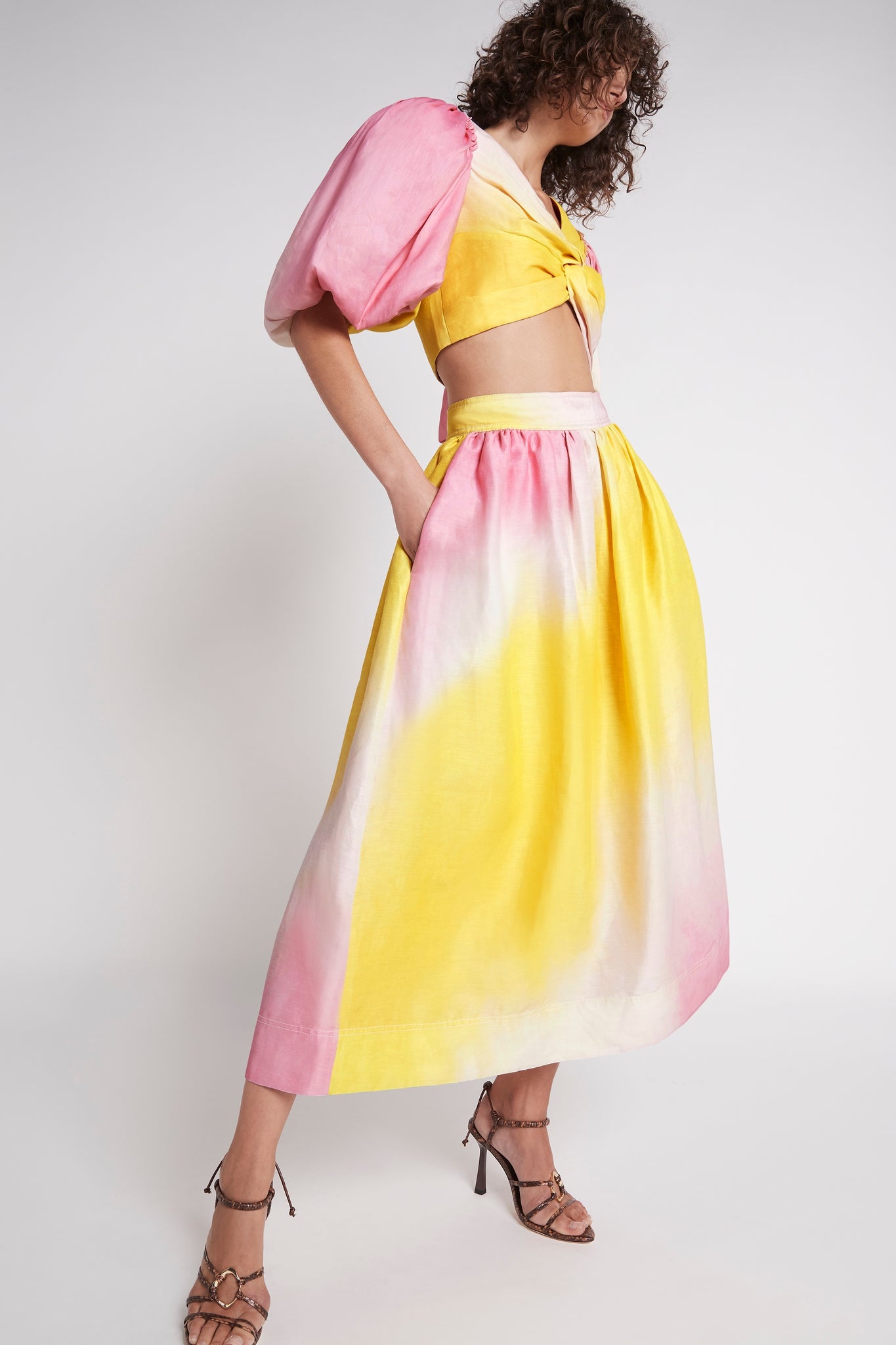 Cloud Burst Midi Skirt