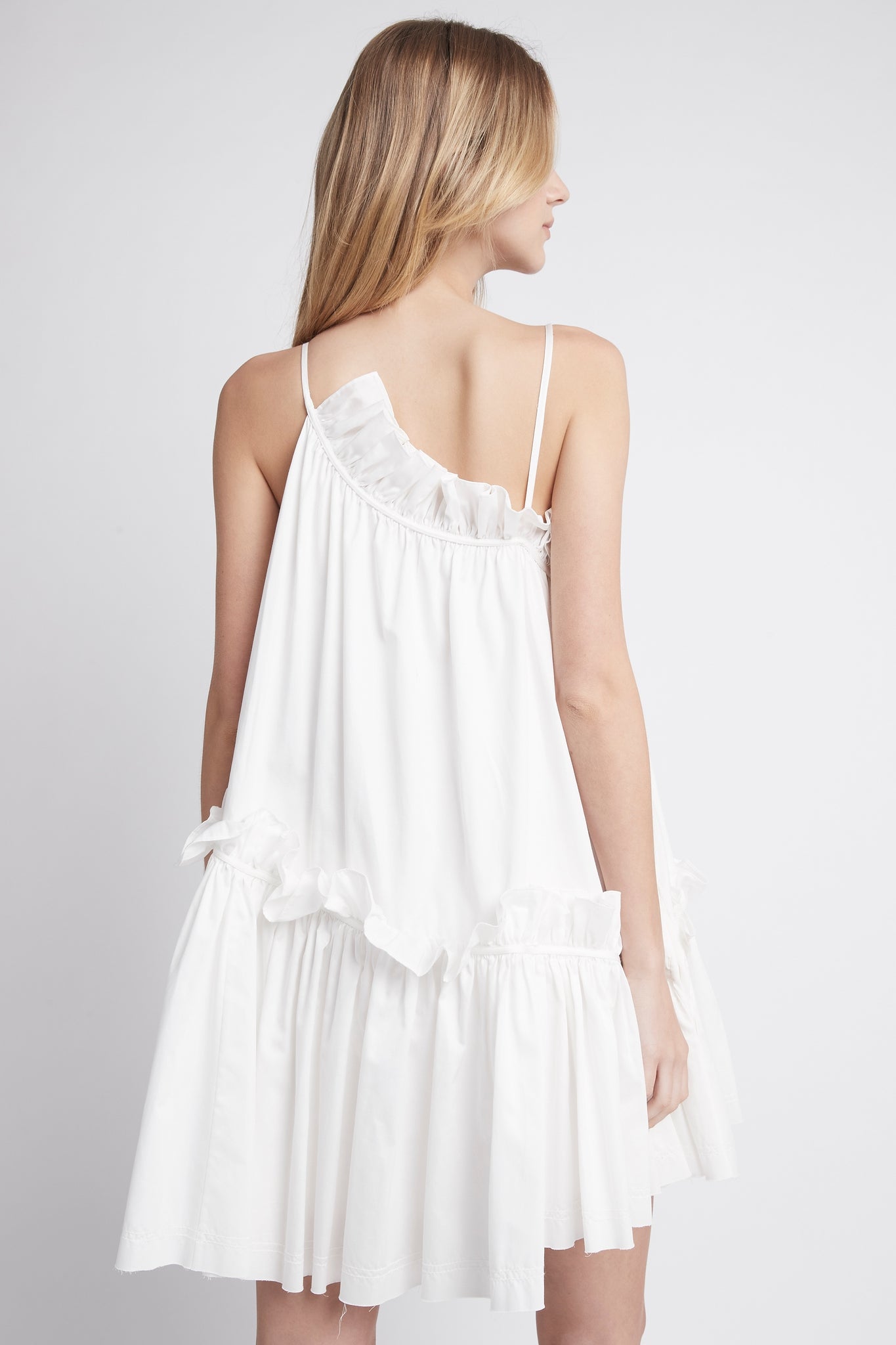 Romance Asymmetric Mini Dress
