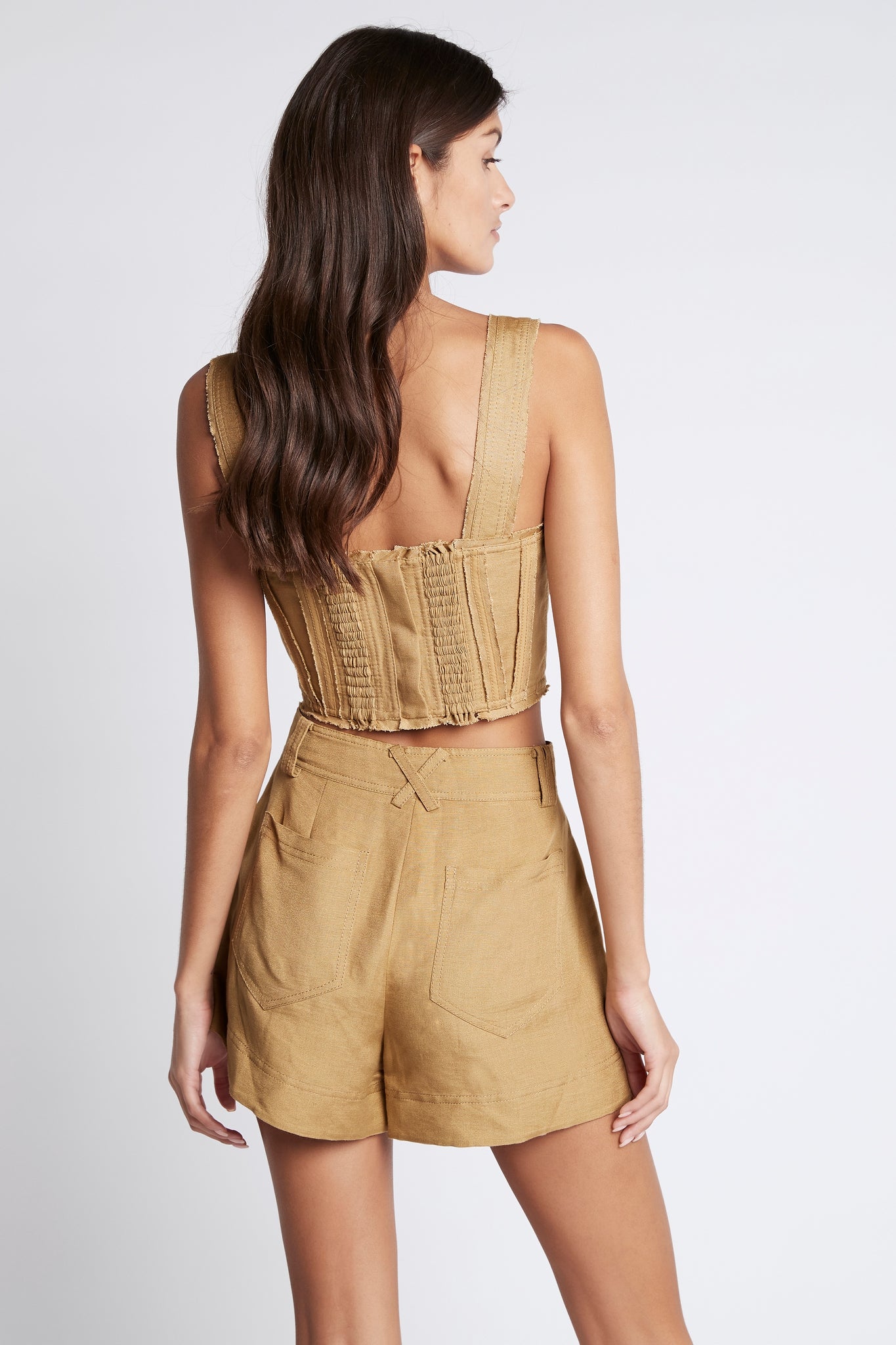 Milos Bustier Cropped Top