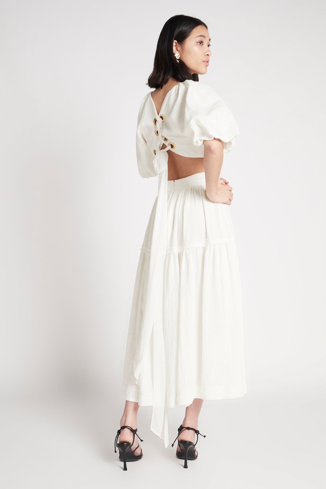 Admiration Gathered Midi Skirt