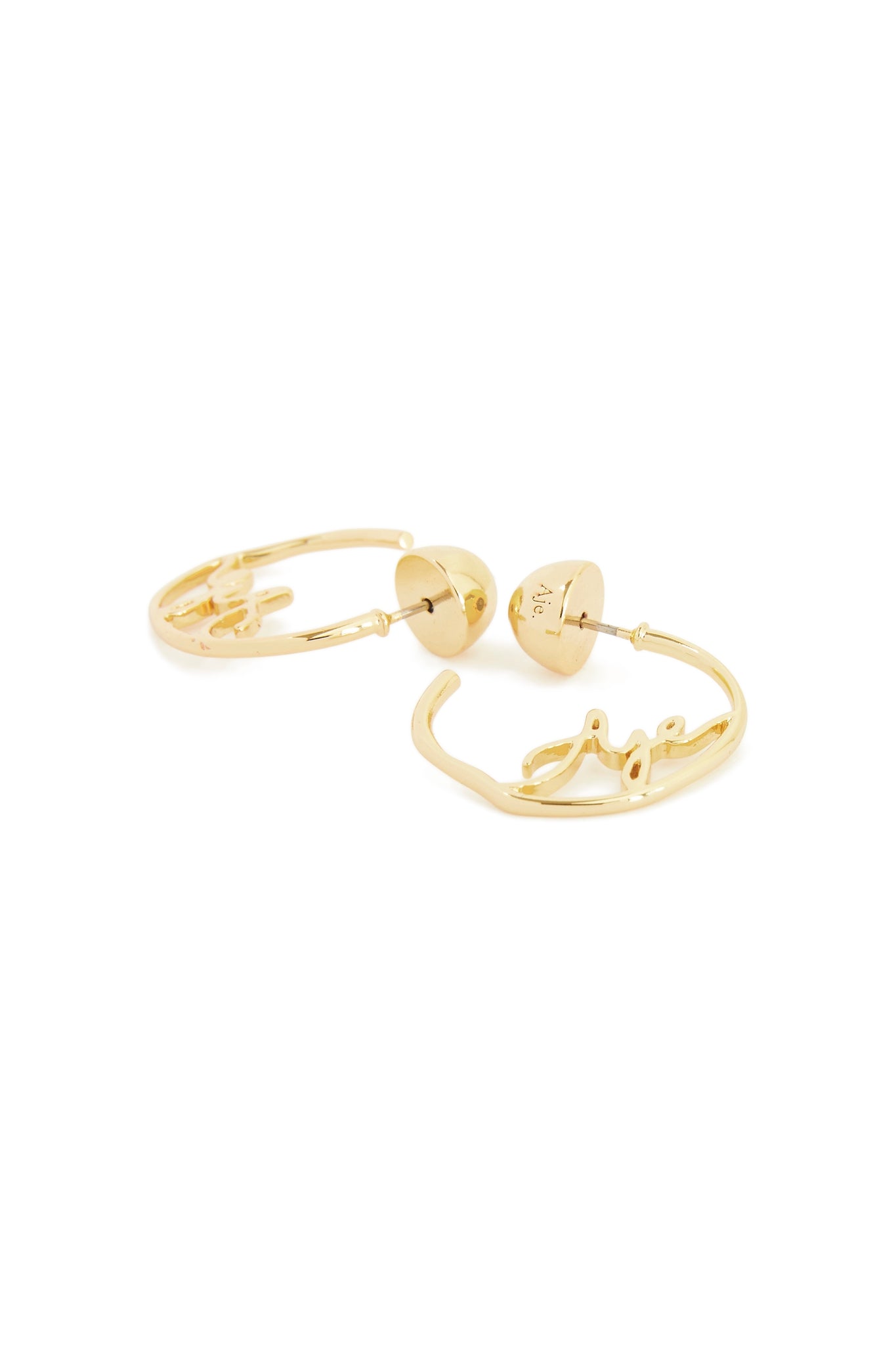 Aje Logo Hoop Earrings