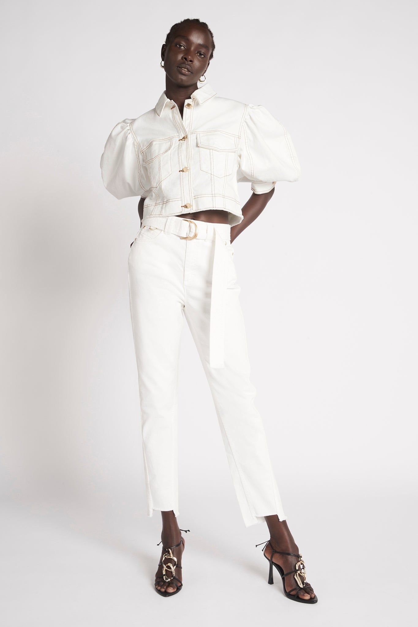 Bianca Denim Belted Jean
